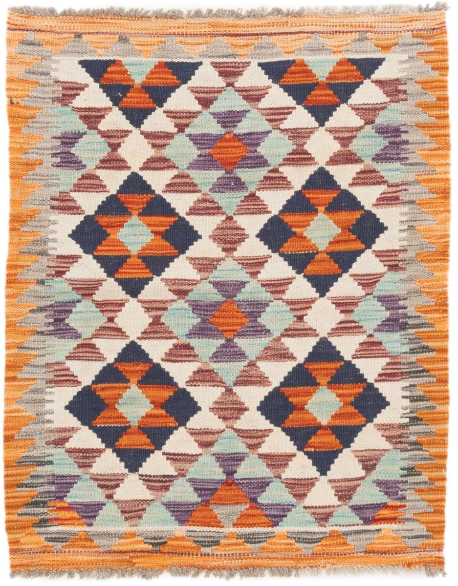Orientteppich Kelim Afghan 77x96 Handgewebter Orientteppich, Nain Trading, rechteckig, Höhe: 3 mm