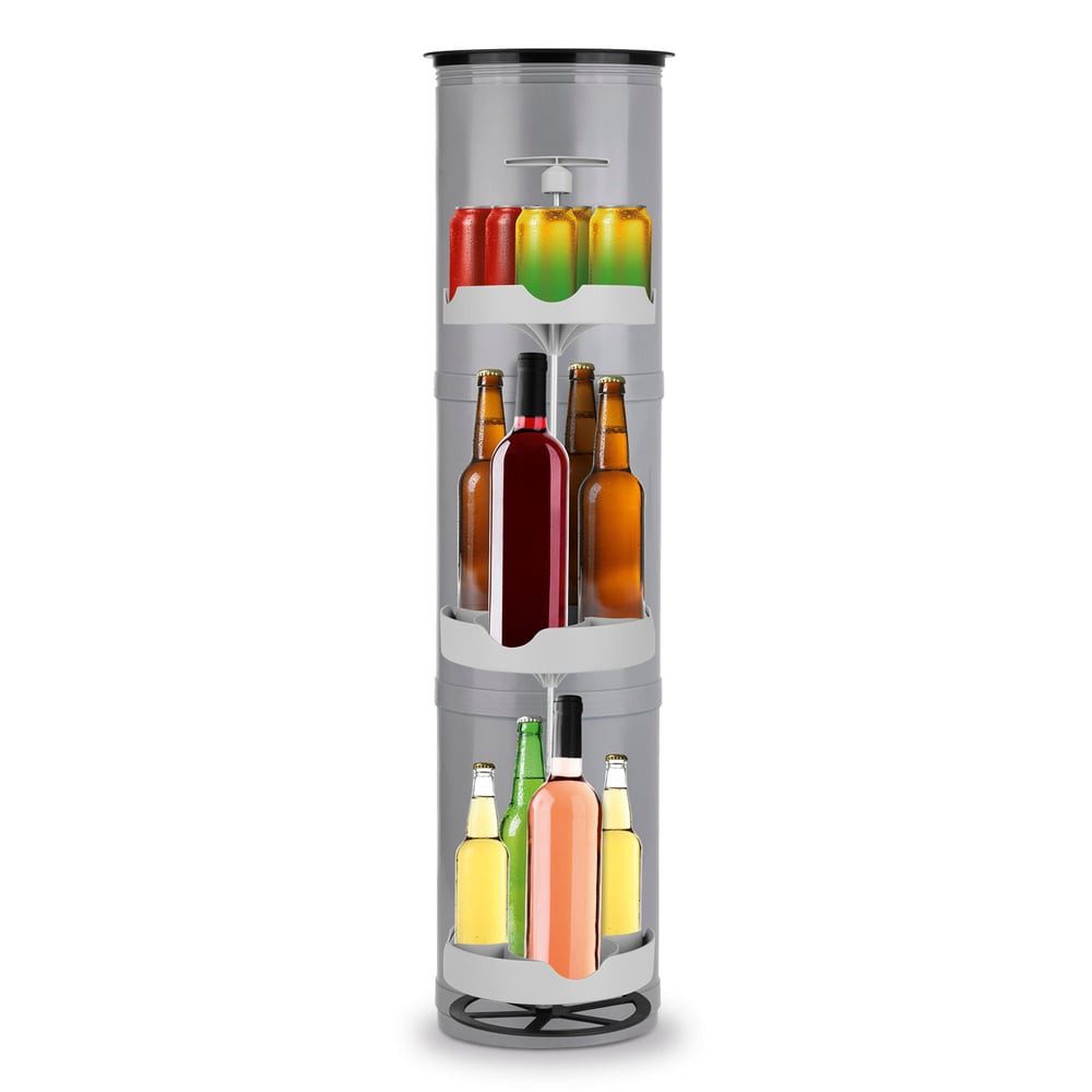 EASYmaxx Outdoor-Flaschenkühler Flaschenkühler Outdoor, Flaschen- und Dosen-Kühler, Bis zu 13 Flaschen & Dosen (0,33l bis 1 l), Getränke & Speisen lagern