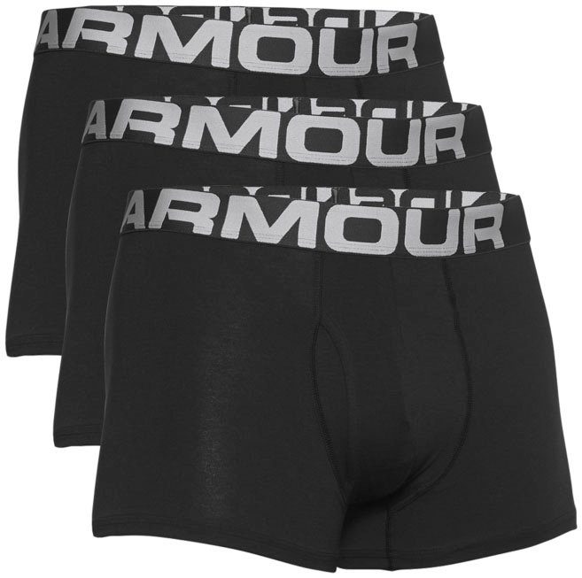 (3-St) Armour® Boxershorts COTTON UA CHARGED Under 3IN 3 PACK schwarz