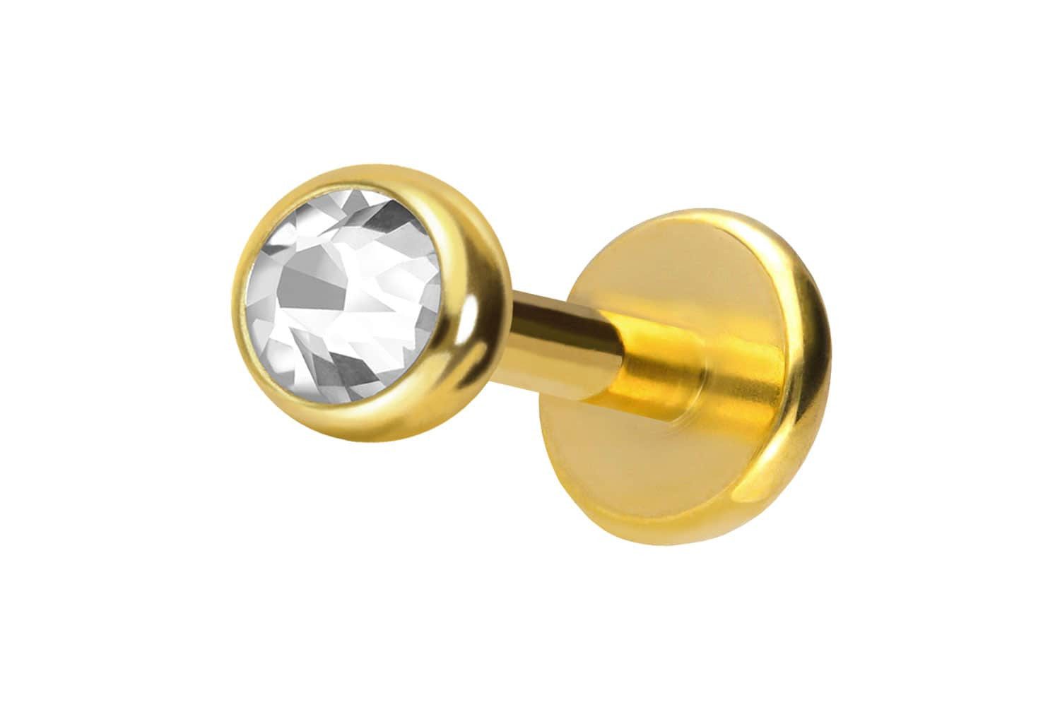 PIERCINGLINE Piercing-Set Titan Labret mit Push günstig online kaufen