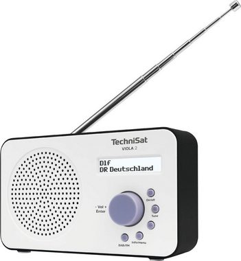TechniSat VIOLA 2 Tragbares Digitalradio (DAB) (Digitalradio (DAB), UKW mit RDS, zweizeiliges Display, Batteriebetrieb möglich)
