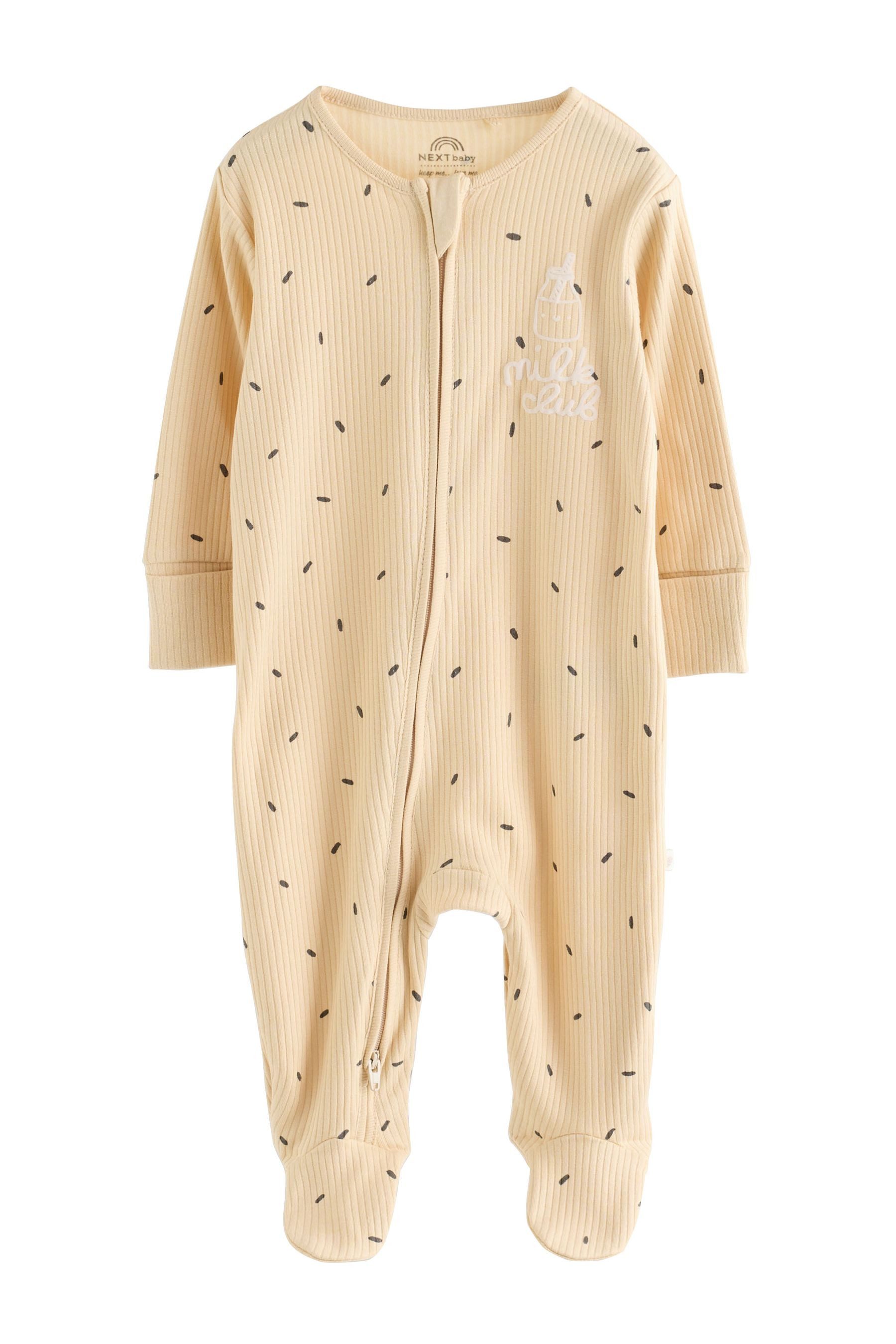Next Schlafoverall Babyschlafanzüge mit Zweiwege-RV, 3er-Pack (3-tlg) – Bild 2 von 5
