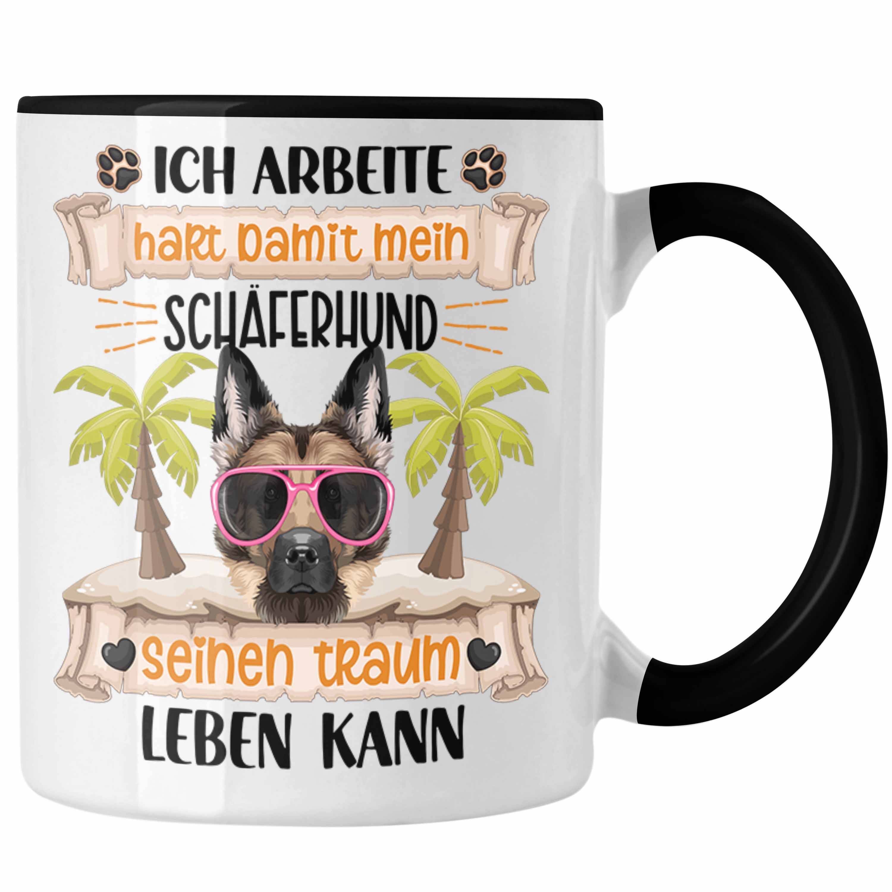Trendation Tasse Schäferhund Besitzer Tasse Geschenk Lustiger Spruch Geschenkidee Ich A Schwarz