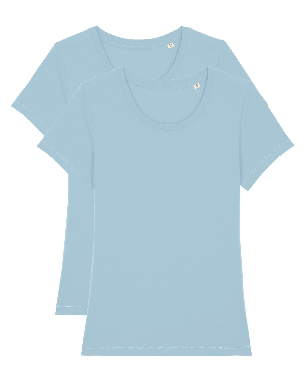 wat? Apparel Print-Shirt 2er Pack Expresser Basic Midnight Colors (1-tlg) hellblau