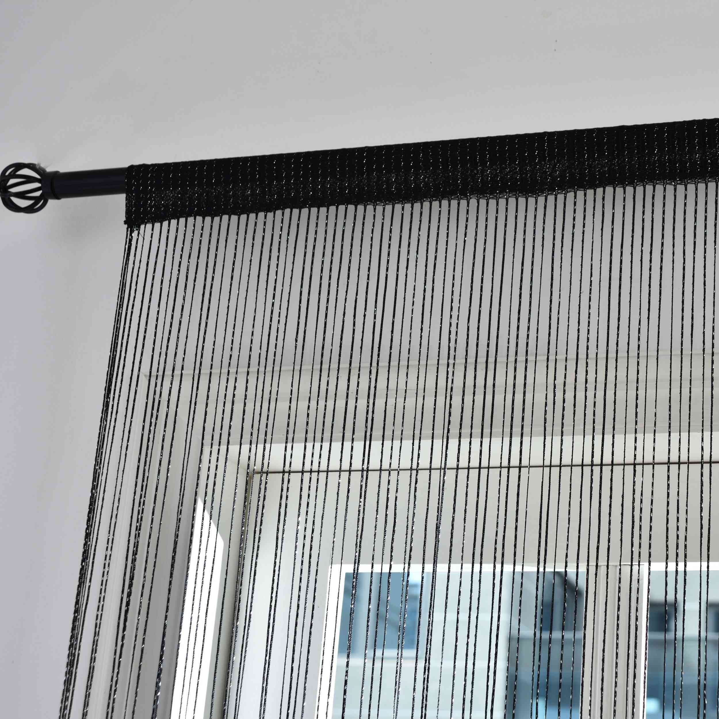Gardinenbox Gardine, Stangendurchzug, Fadengardine Lurex Tunneldurchzug günstig online kaufen