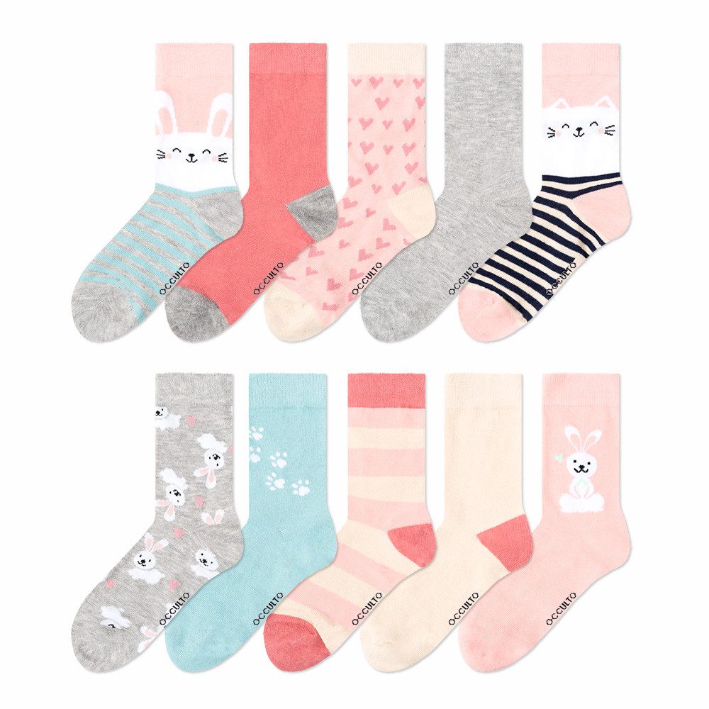 OCCULTO Freizeitsocken Jungen & Mädchen Motiv Socken 10er Pack (Modell: Fantasia) (10-Paar) – Bild 2 von 5