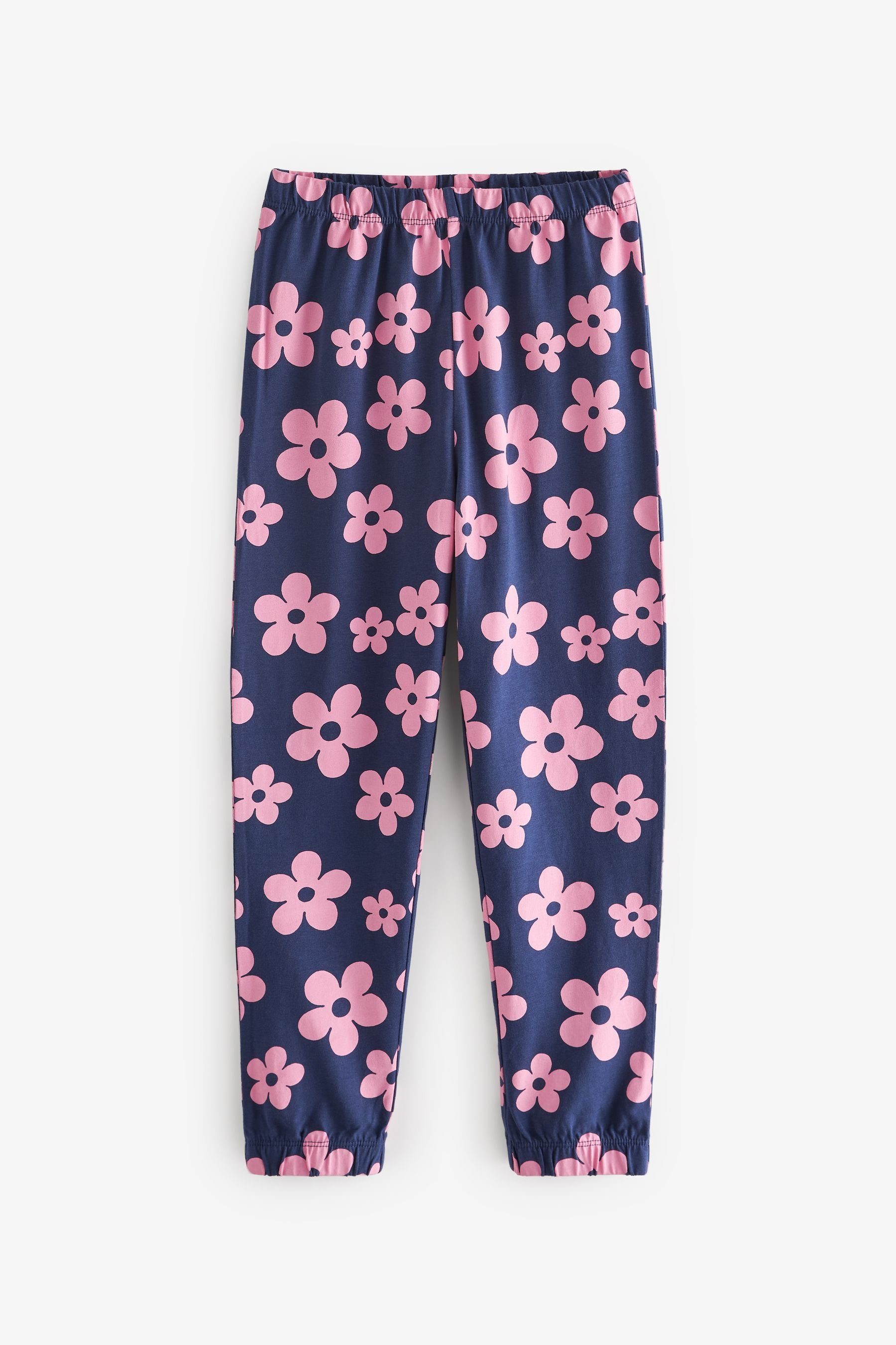 Next Pyjama 2er-Pack Navy/Pink Heart Schlafanzüge tlg) Daisy (4