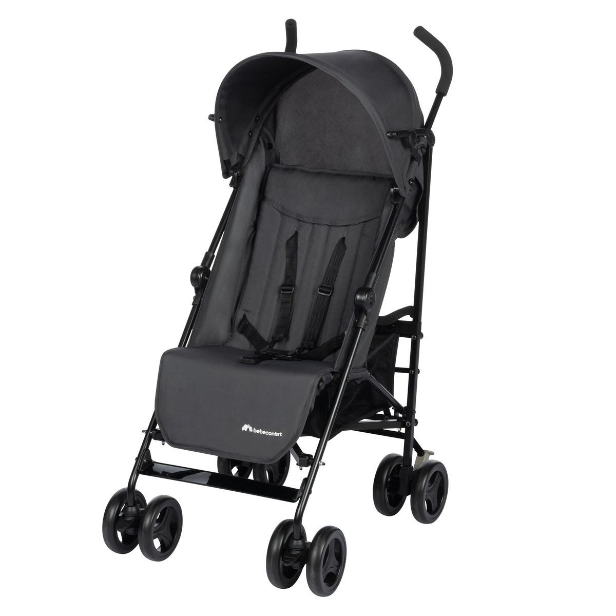 Bebeconfort Kinder-Buggy Rainbow - Mineral Graphite, Sportwagen ab 6 Monate bis 22 kg mit Liegefunktion - nur 6,6 kg