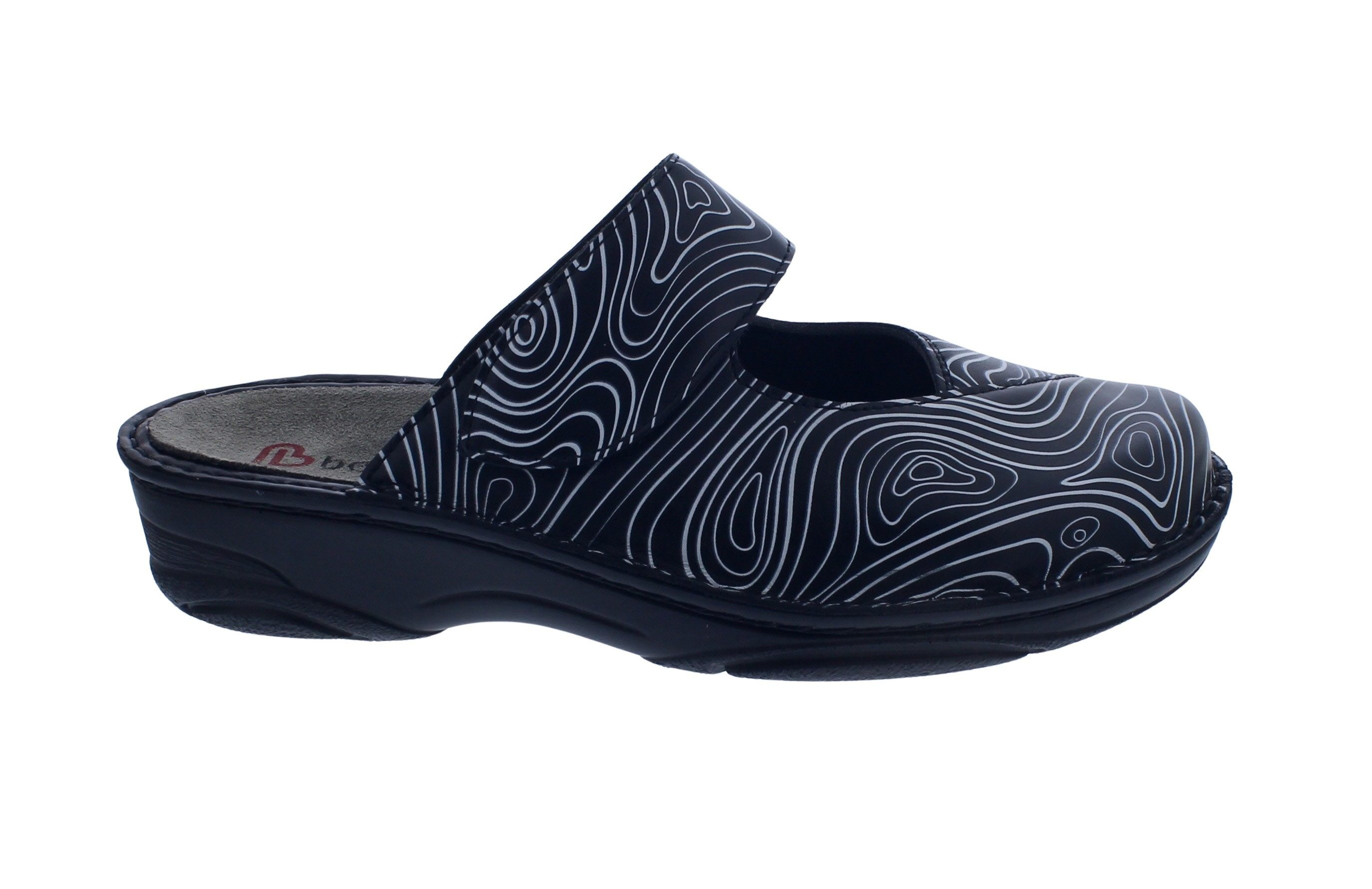 BERKEMANN Berkemann Berkoflex HELIANE Clog 3457-984, Leder/ Stretch, Schwarz/ We Clog