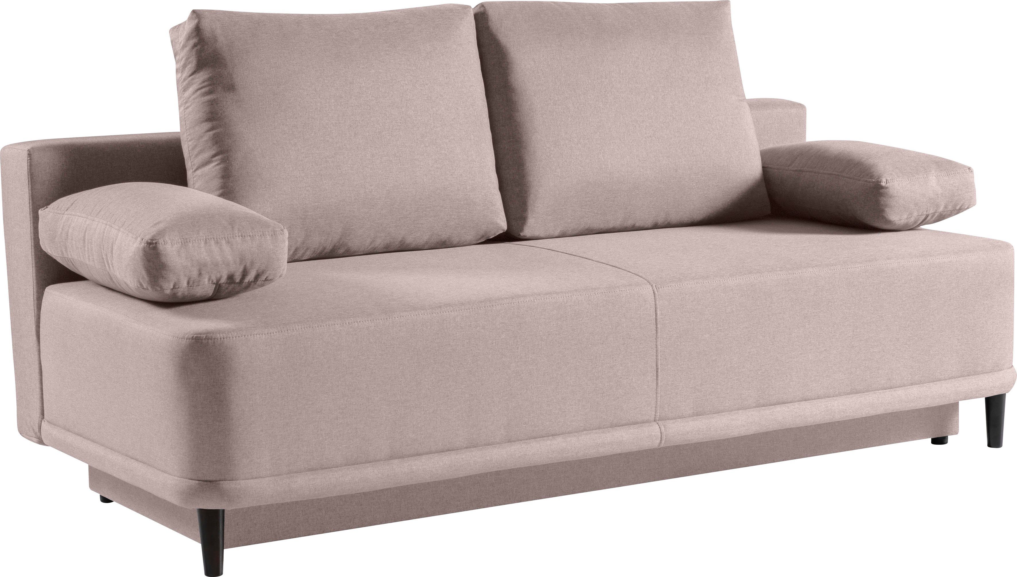 beige Federkern Bettkasten | & WERK2 Schlafsofa beige 2-Sitzer Schlafcouch | Sofa Street, beige und mit