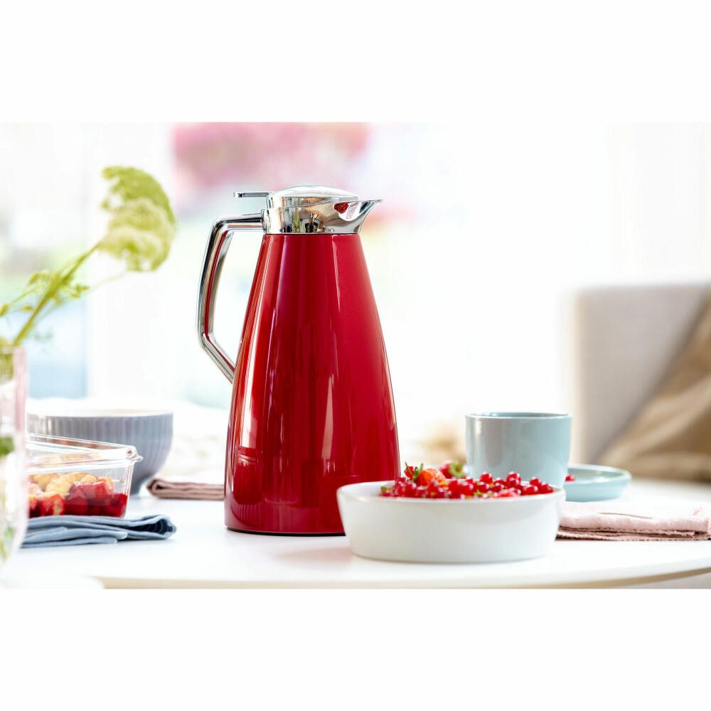 Emsa Isolierkanne Plaza Quick Tip Rot 1 L, 1 l