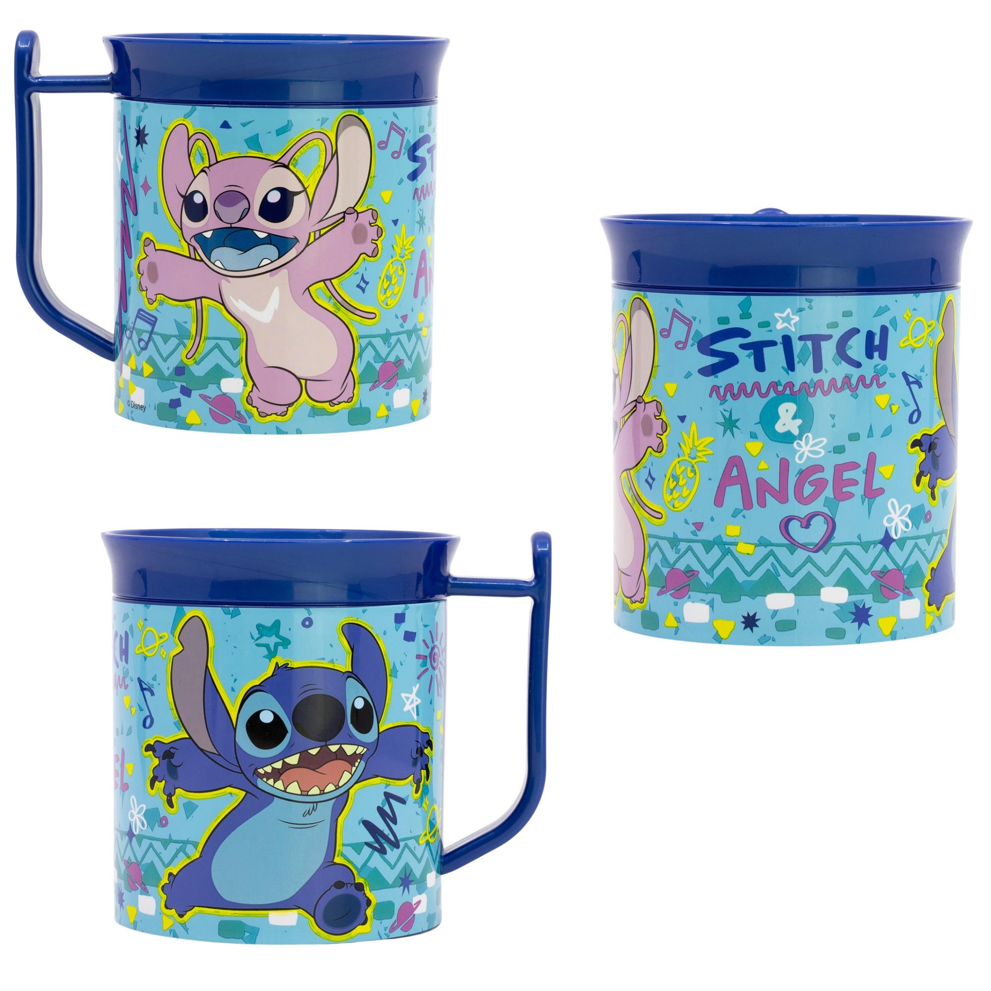 Disney Becher Disney Lilo und Stitch Angel Kinder Trinkbecher Becher 400 ml