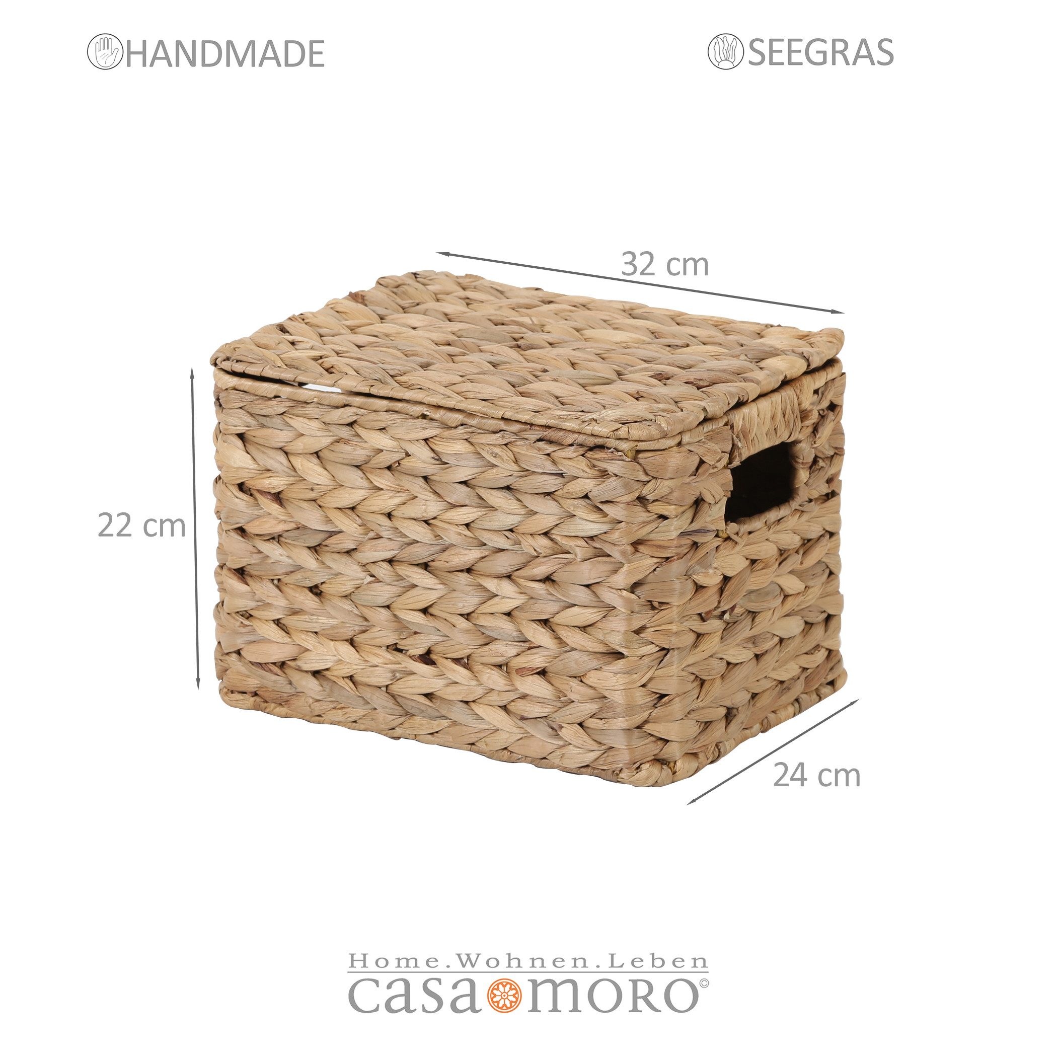 Casa Moro Aufbewahrungskorb Aufbewahrungsbox mit Deckel günstig online kaufen