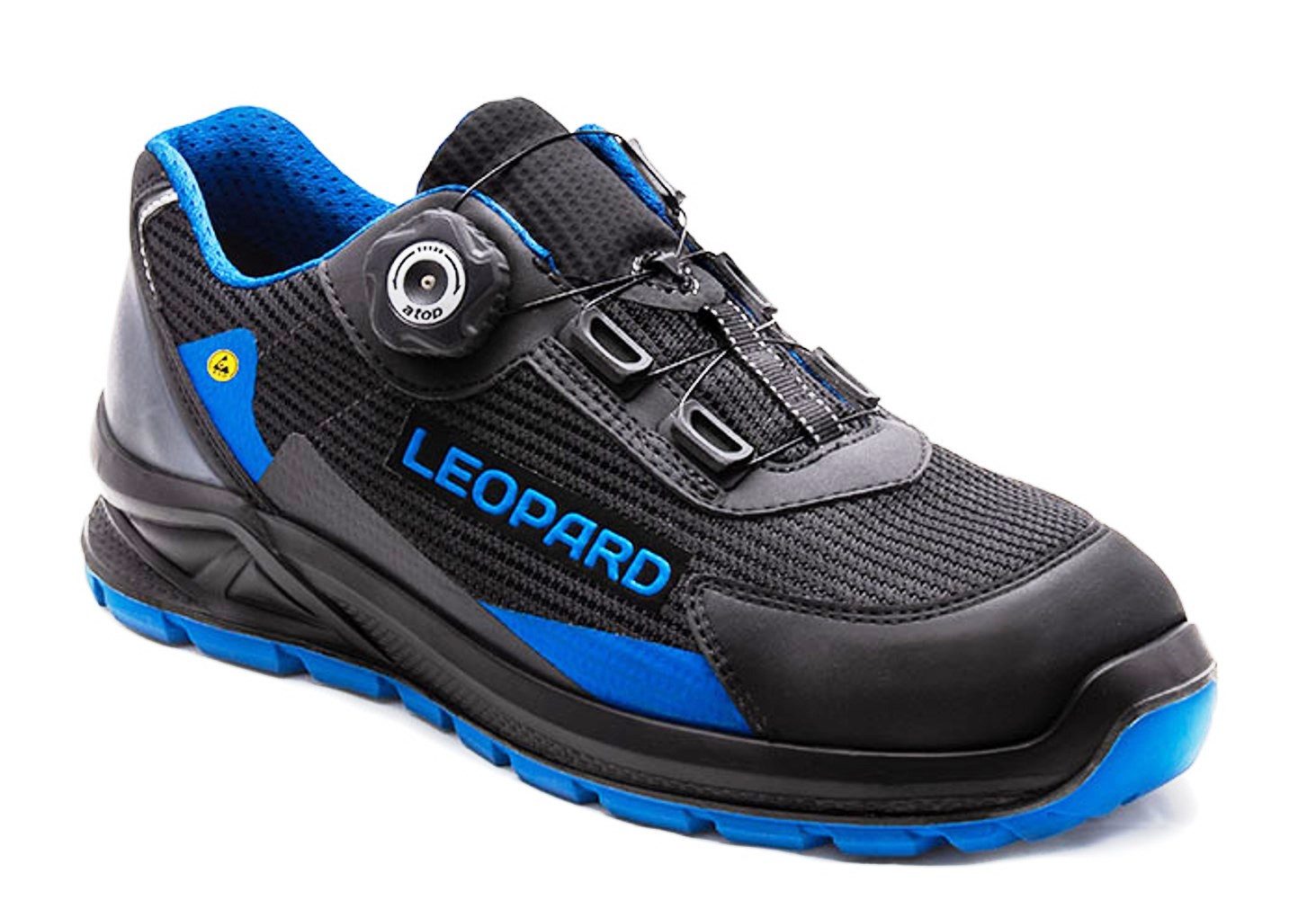 LEOPARD AE0408 Halbschuh S1 Alu-Schutzkappe Sicherheitsschuh Spezialdrehverschluß