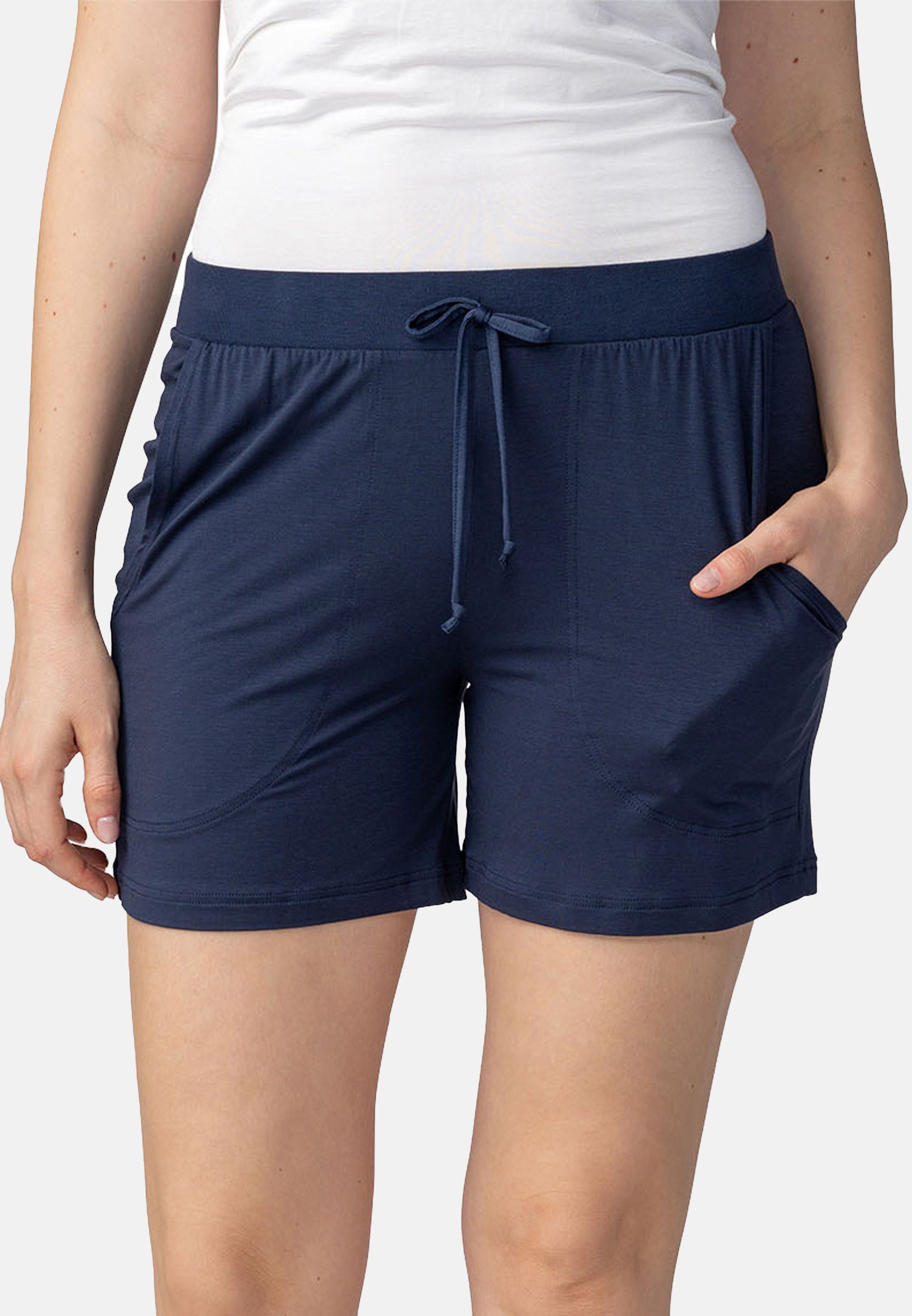 Mey Schlafhose Sleepy & Easy - Elin (1-tlg) Schlafanzug Hose - True blue