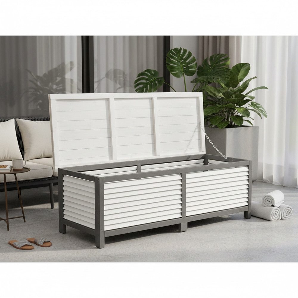 Melko Auflagenbox Auflagenbox Gartenbox Gartentruhe 140CM Kissenbox Aufbewahrungsbox (Stück), Imprägniert