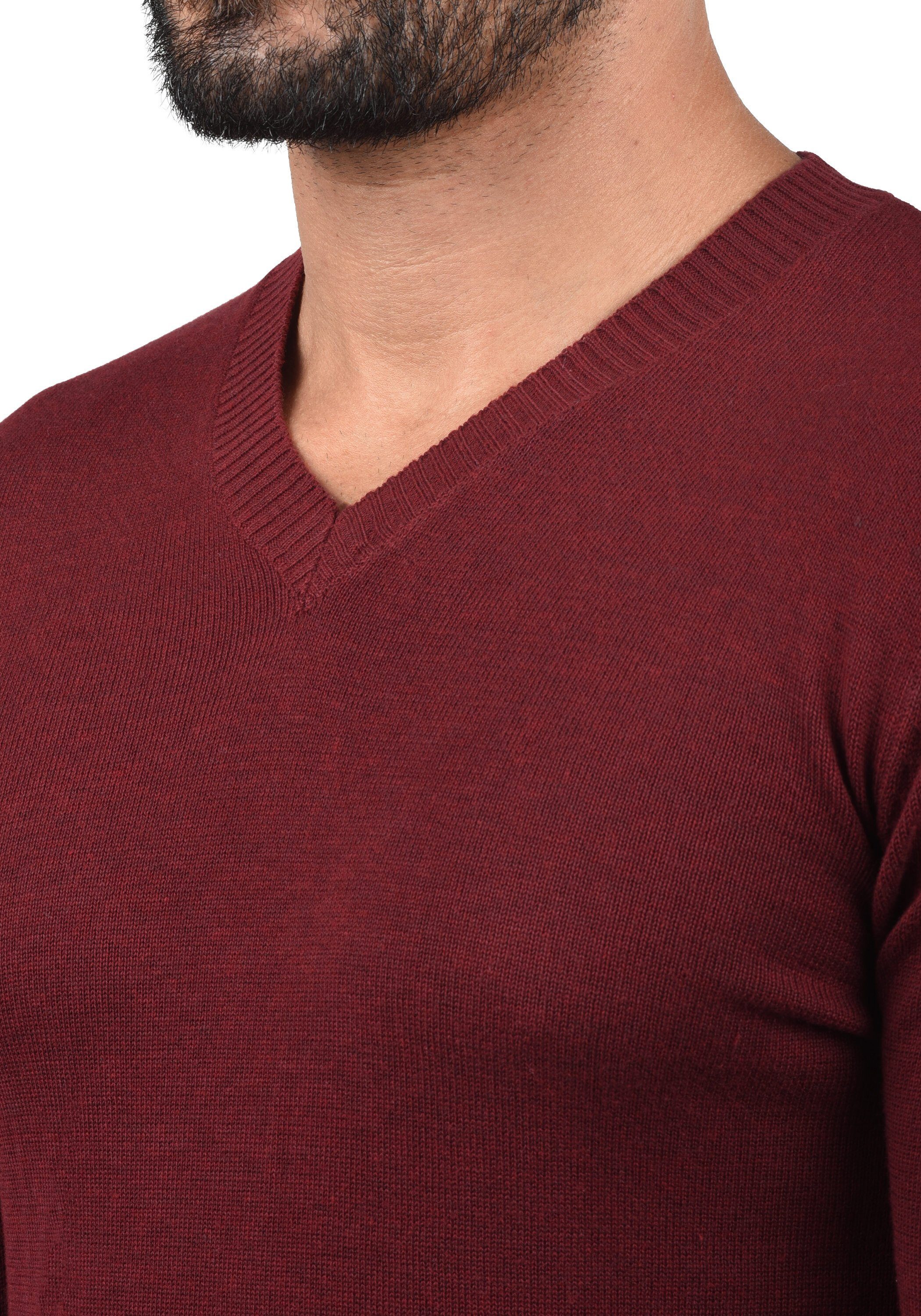 Blend Strickpullover BHLasse Feinstrickpullover mit aufgestickten Ellenbogenpatches