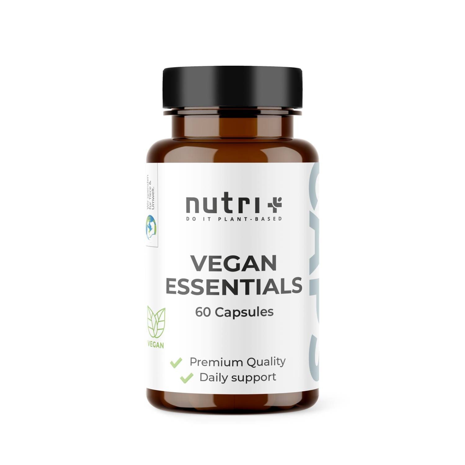 nutri+ Vegan Essentials Kapseln - A-Z Präparat Multivitamin Kapseln