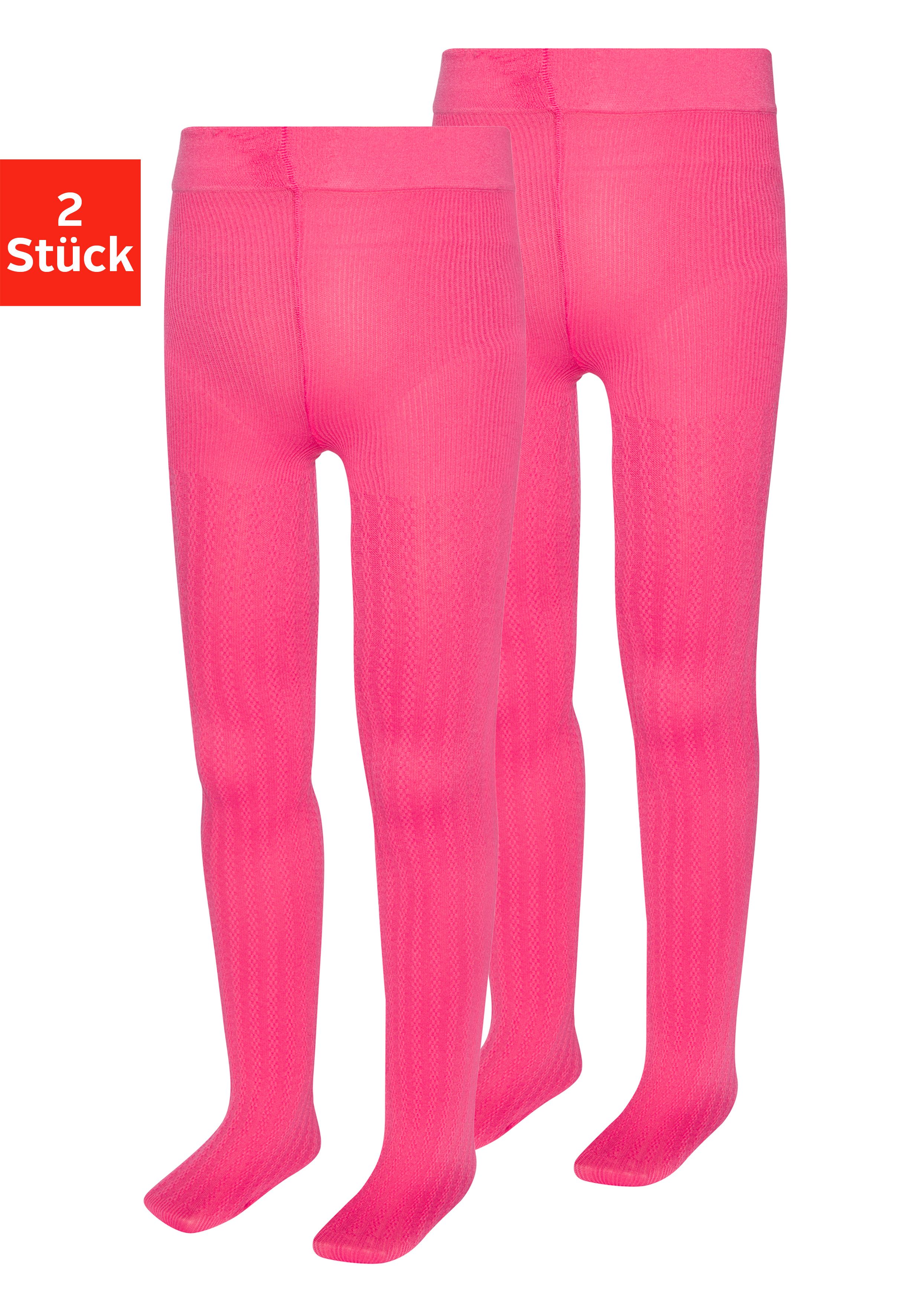 H.I.S Feinstrumpfhose 20 DEN (Packung 2 St) mit geripptem Muster