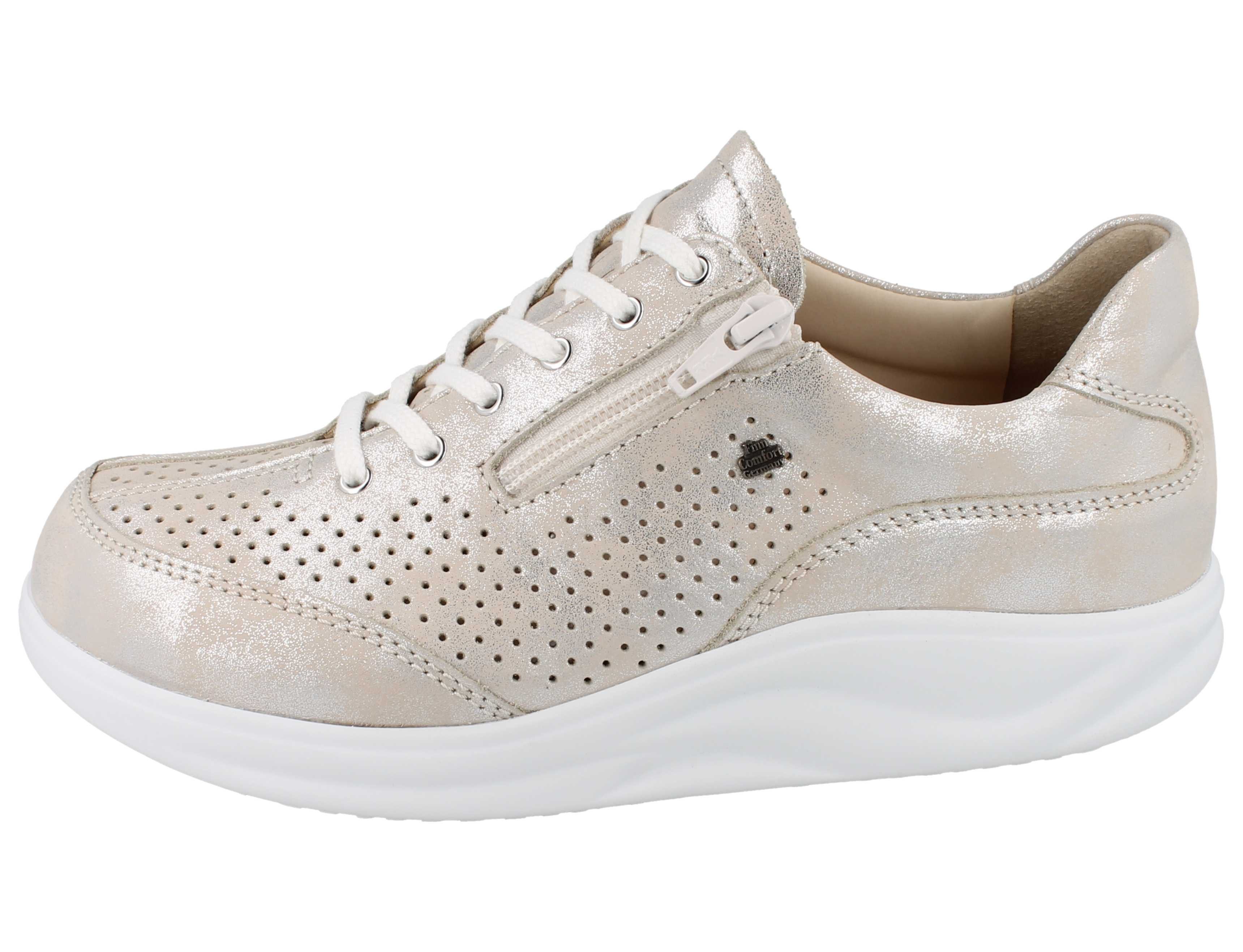 Finn Comfort FINN COMFORT FINNAMIC Oze Damen Halbschuhe muschelfarben Nubukleder - Schnürschuh
