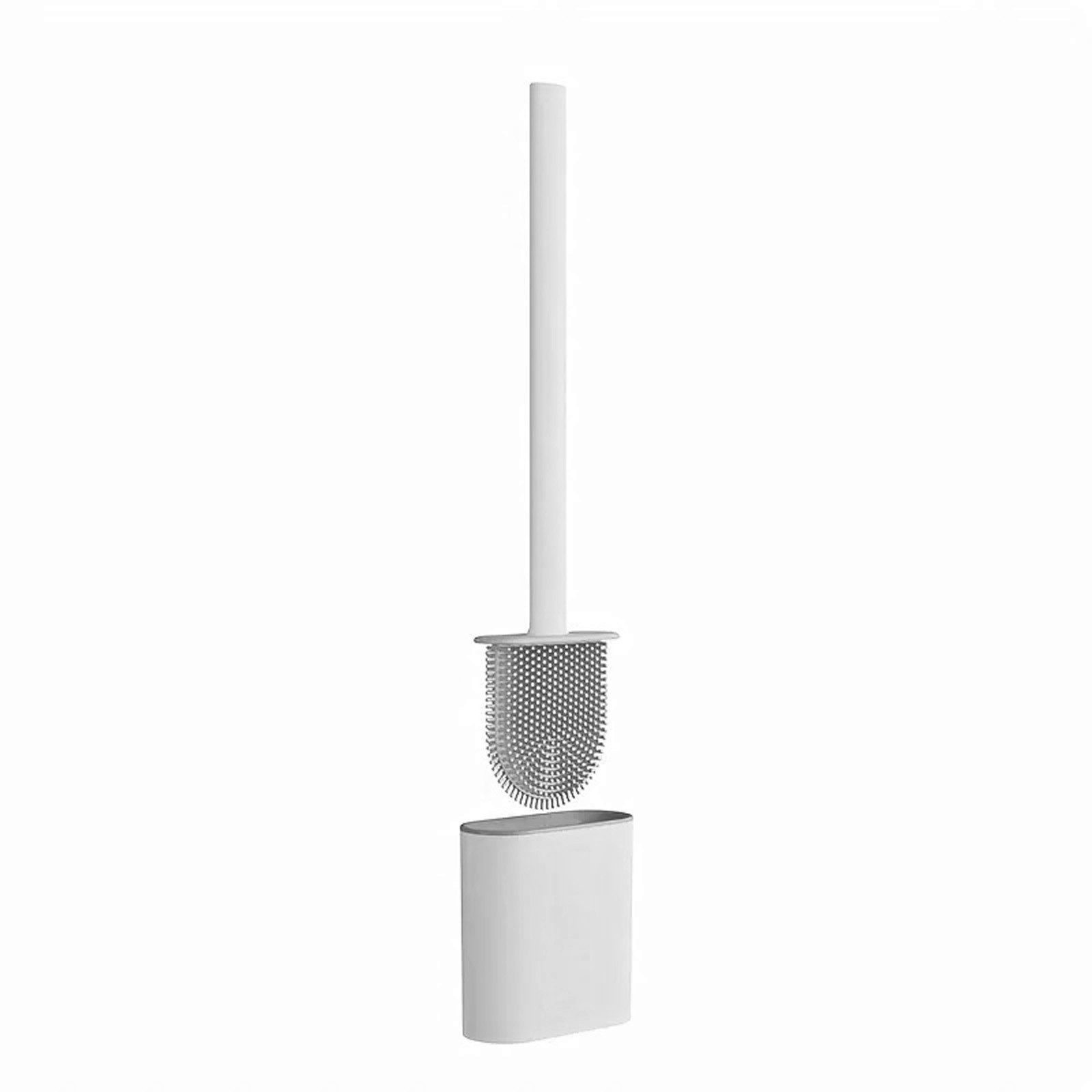 HAC24 WC-Garnitur Silikon Toilettenbürste Flach WC-Bürste günstig online kaufen
