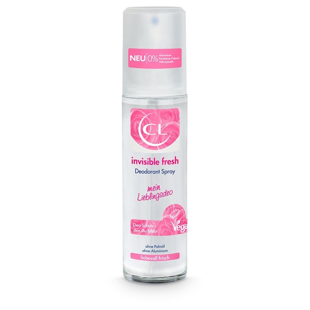 Spray langanhaltendem Deodorant mit Duft - 75 1-tlg. fresh ml, CL invisible Deo-Zerstäuber