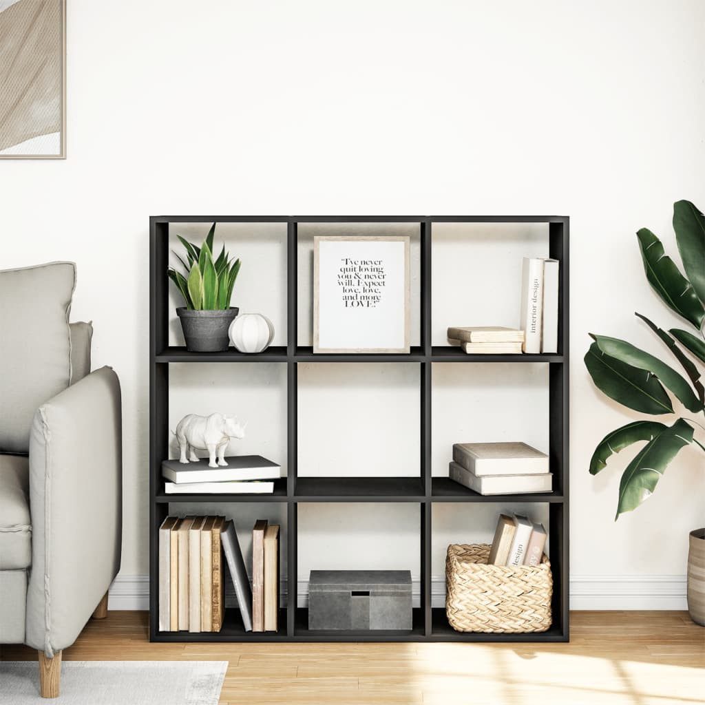 vidaXL Bücherregal Raumteiler-Bücherregal Schwarz 102x29x103,5 cm günstig online kaufen