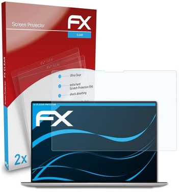 atFoliX Schutzfolie Displayschutz für Dell XPS 13 9300, (2 Folien), Ultraklar und hartbeschichtet