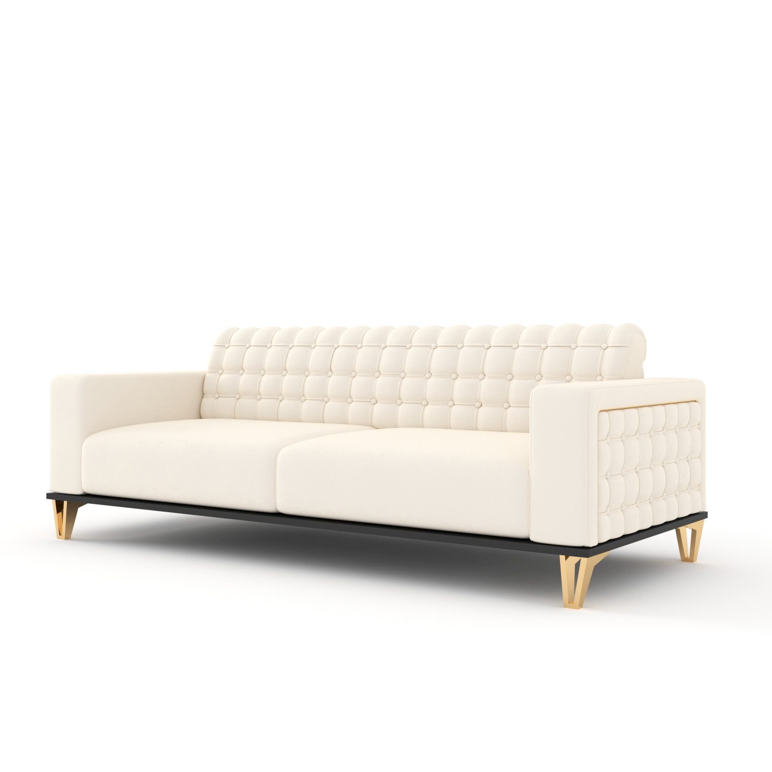 Möbeldreams Chesterfield-Sofa Chesterfield Sofa 3er Sofa * Schlaffunktion * Modern *GRATIS-KISSEN*