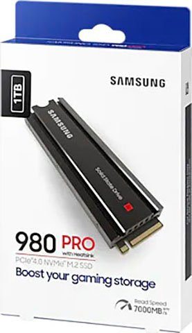 980 7000 kompatibel (1 TB) PRO Lesegeschwindigkeit, 5 MB/S Heatsink SSD Samsung interne Playstation