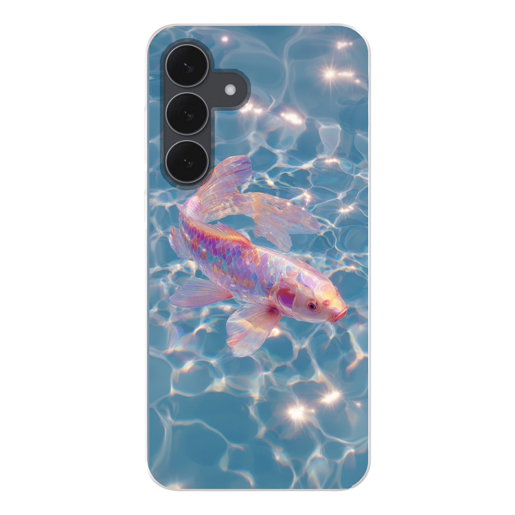 Handyhülle für Samsung Galaxy S25 FE Fisch - Wasser - Blau - Licht