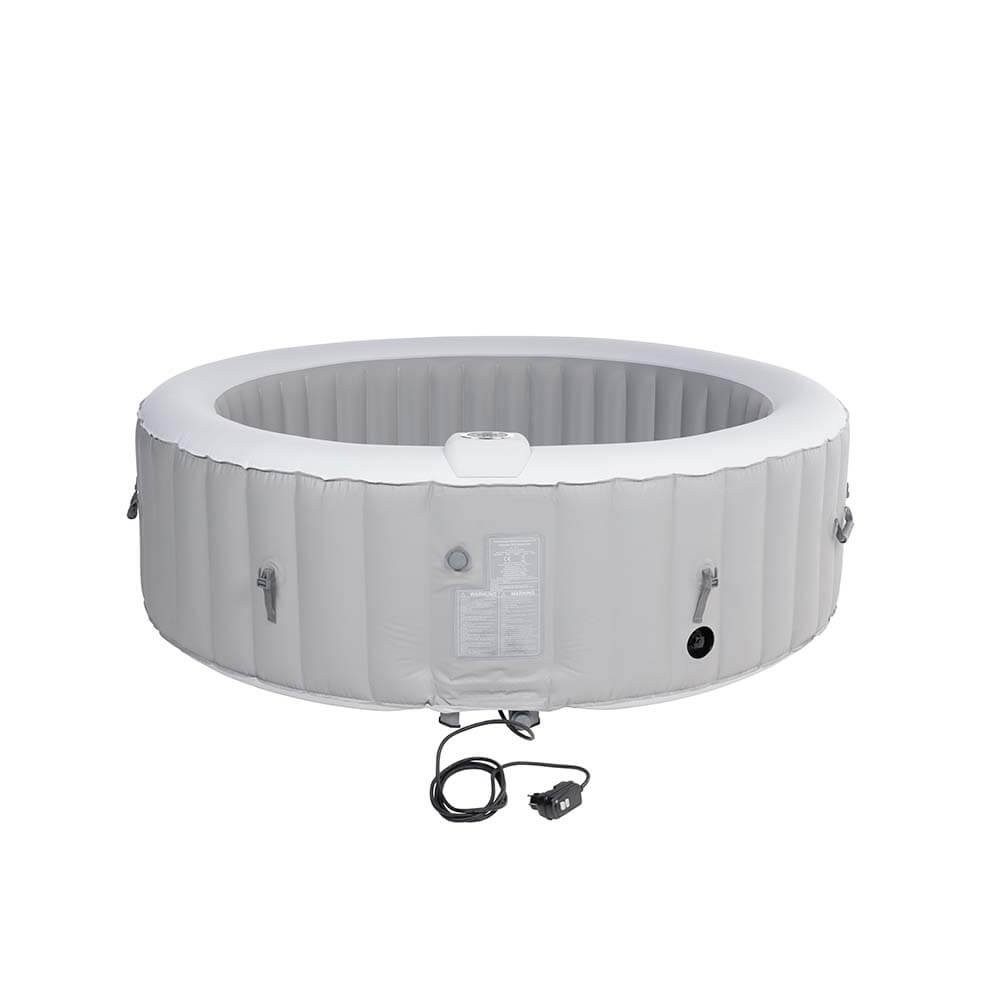 HOME DELUXE Whirlpool Outdoor Whirlpool SPLASH - 6 Personen, aufblasbares Aufstellbecken, (inkl. Abdeckung), 130 Luftdüsen, aufblasbar auf Knopfdruck
