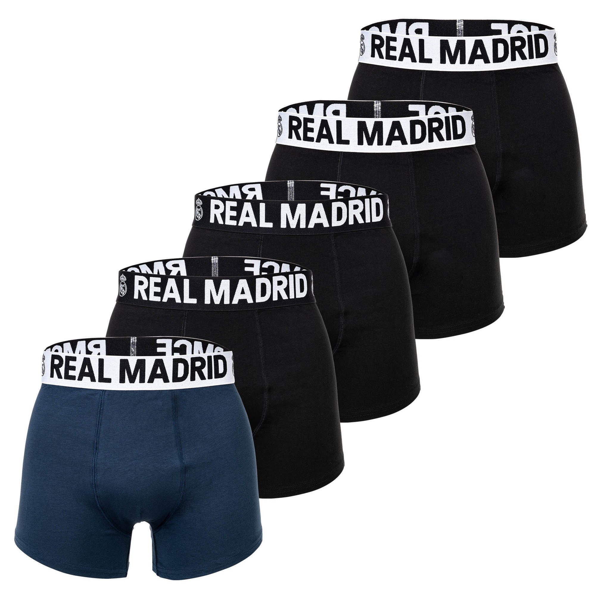 Real Madrid Boxer Herren Boxershort 5er Pack Baumwolle (Packung, 5er Pack)