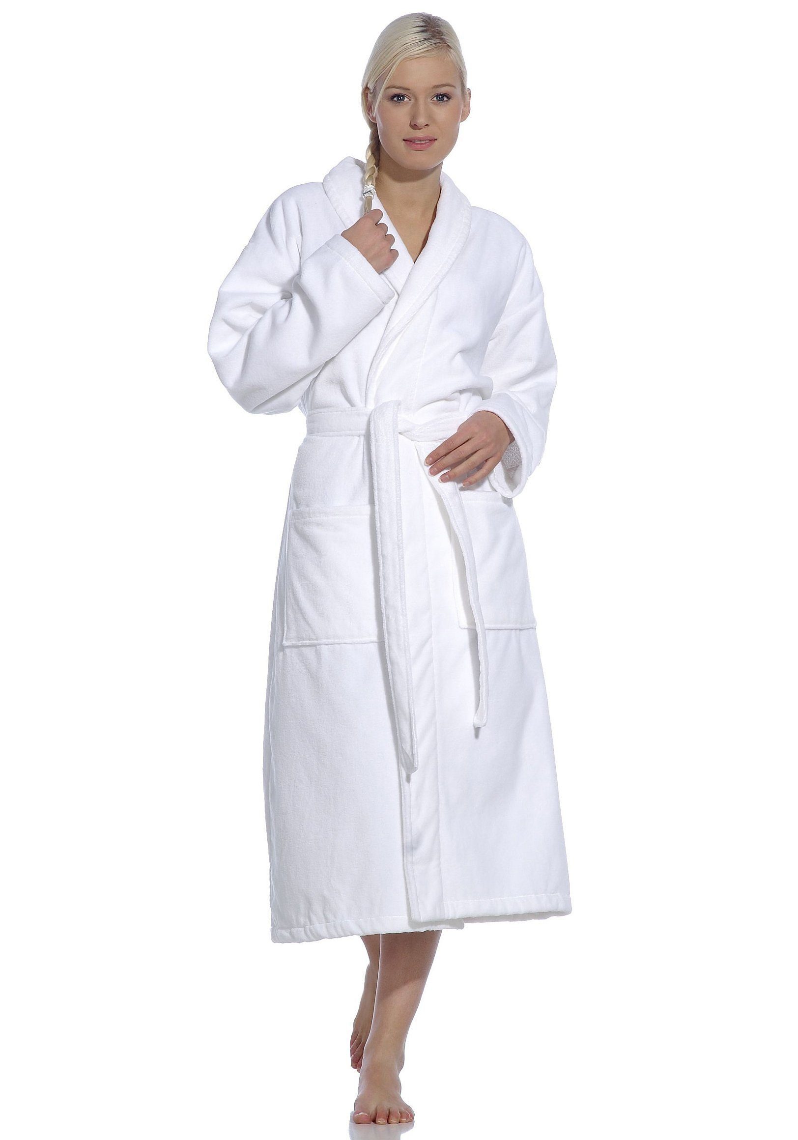 Vossen Bademantel Feeling-L, ideal für Sauna & Spa, Hotelbademantel, Morgen günstig online kaufen