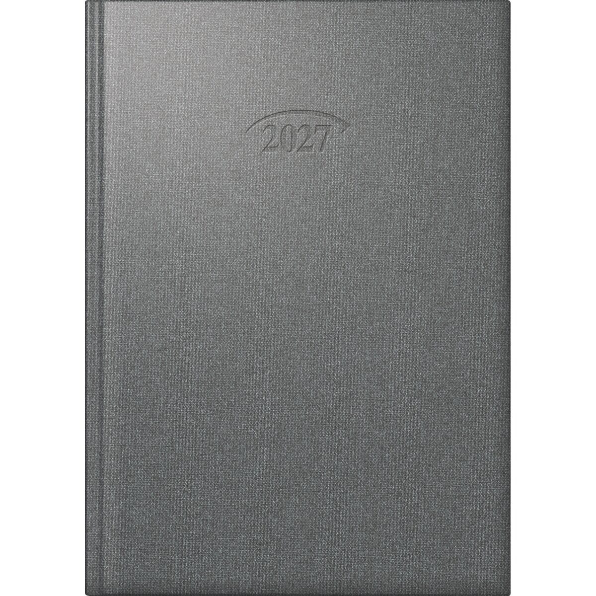 BRUNNEN Buchkalender Buchkalender 765 14,3x20,2cm 1 Tag/Seite Metallico stratossilber 2027