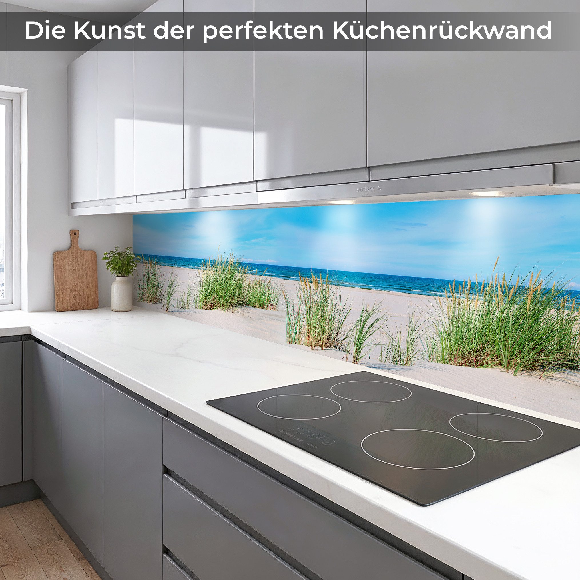 Rodnik Küchenrückwand Nordsee, monolithische ABS-Platte mit Direktdruck, formstabil und langlebig