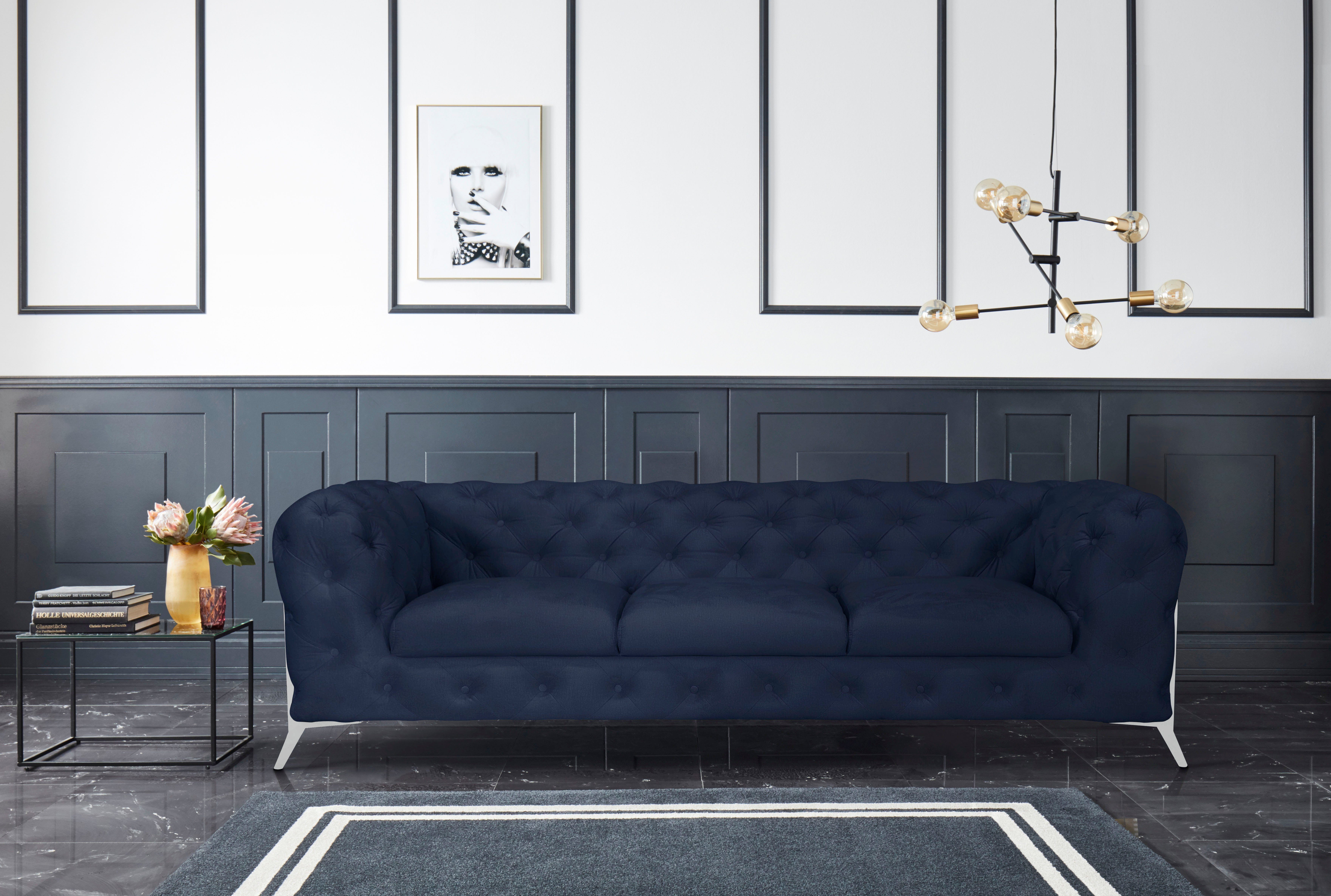 Leonique Chesterfield-Sofa Amaury, aufwändige Knopfheftung, moderne günstig online kaufen