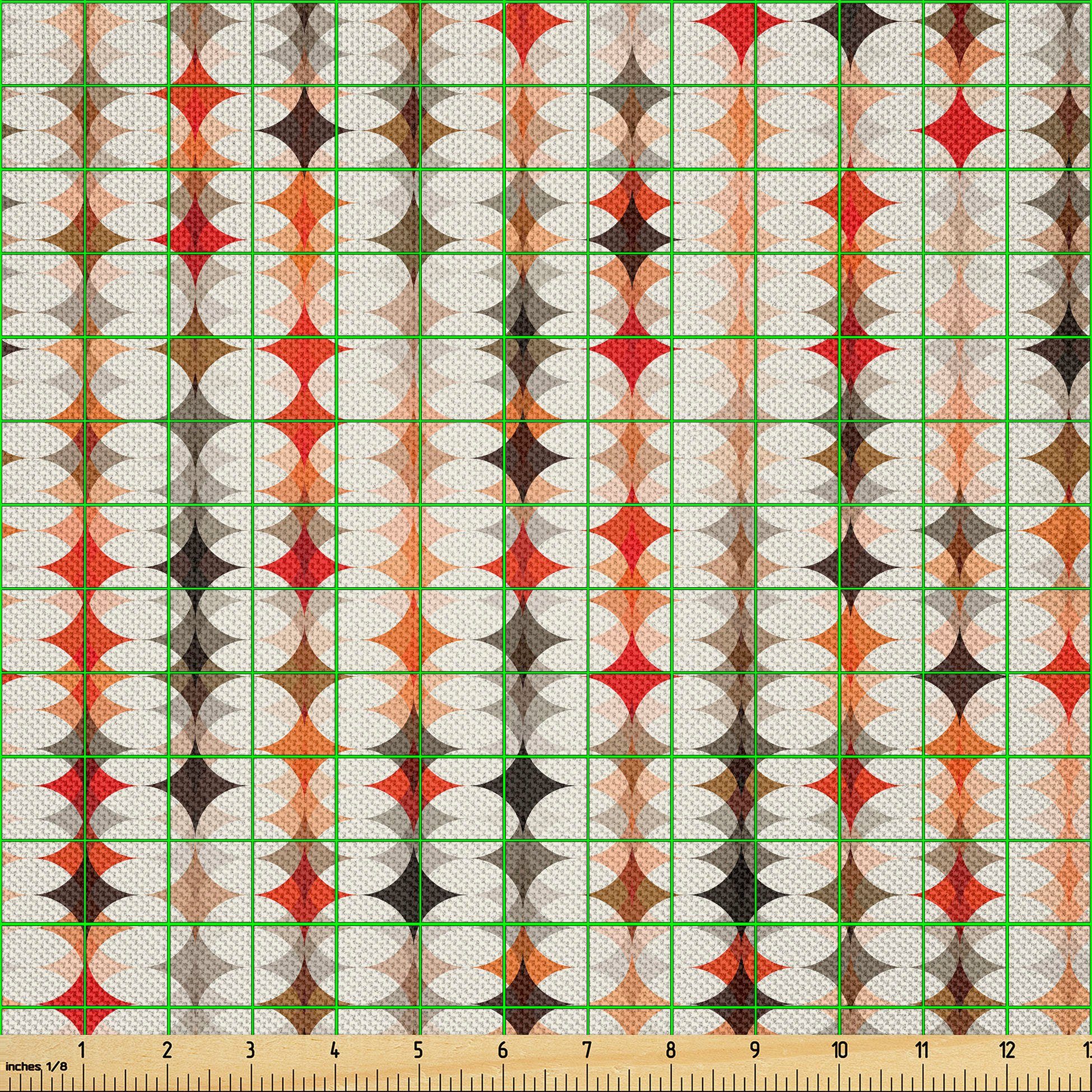 Thumbnail - Abakuhaus Stoff Zum Nähen Toller Stoff für Heimtextilien aller art, Geometrisch Vintage Oval Pattern