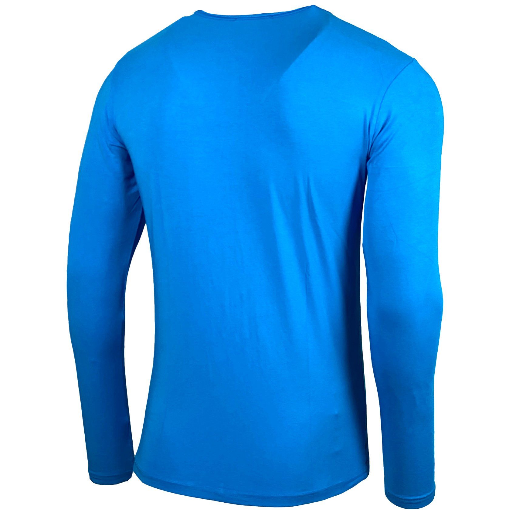 Baxboy Longshirt BAXBOY Herren Langarmshirt Oil Wash Verwaschen Stretch Oberteil 707