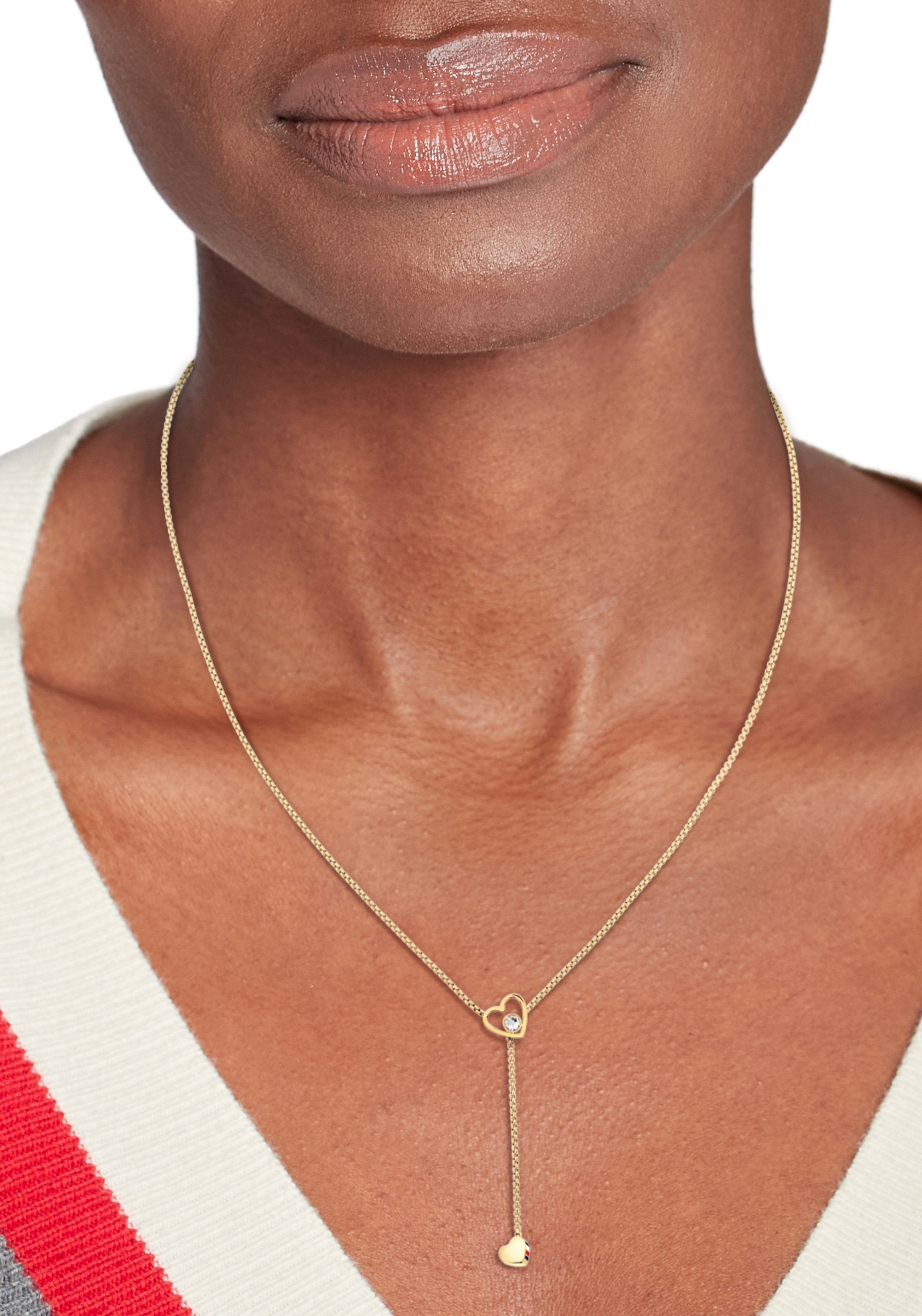 Tommy Hilfiger Kette mit Anhänger Schmu...