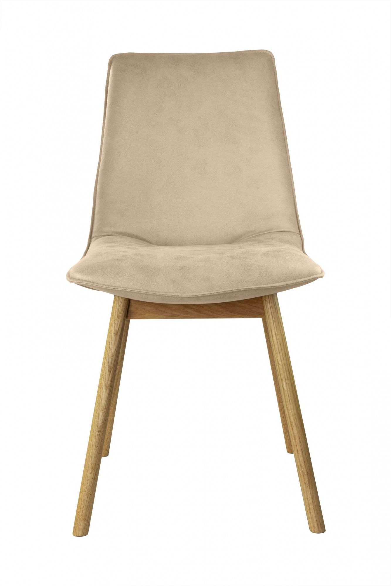 OTTO home 4-Fußstuhl Ramon (Set, 2 St), mit Massivholzbeinen, verschiedene Stoffe