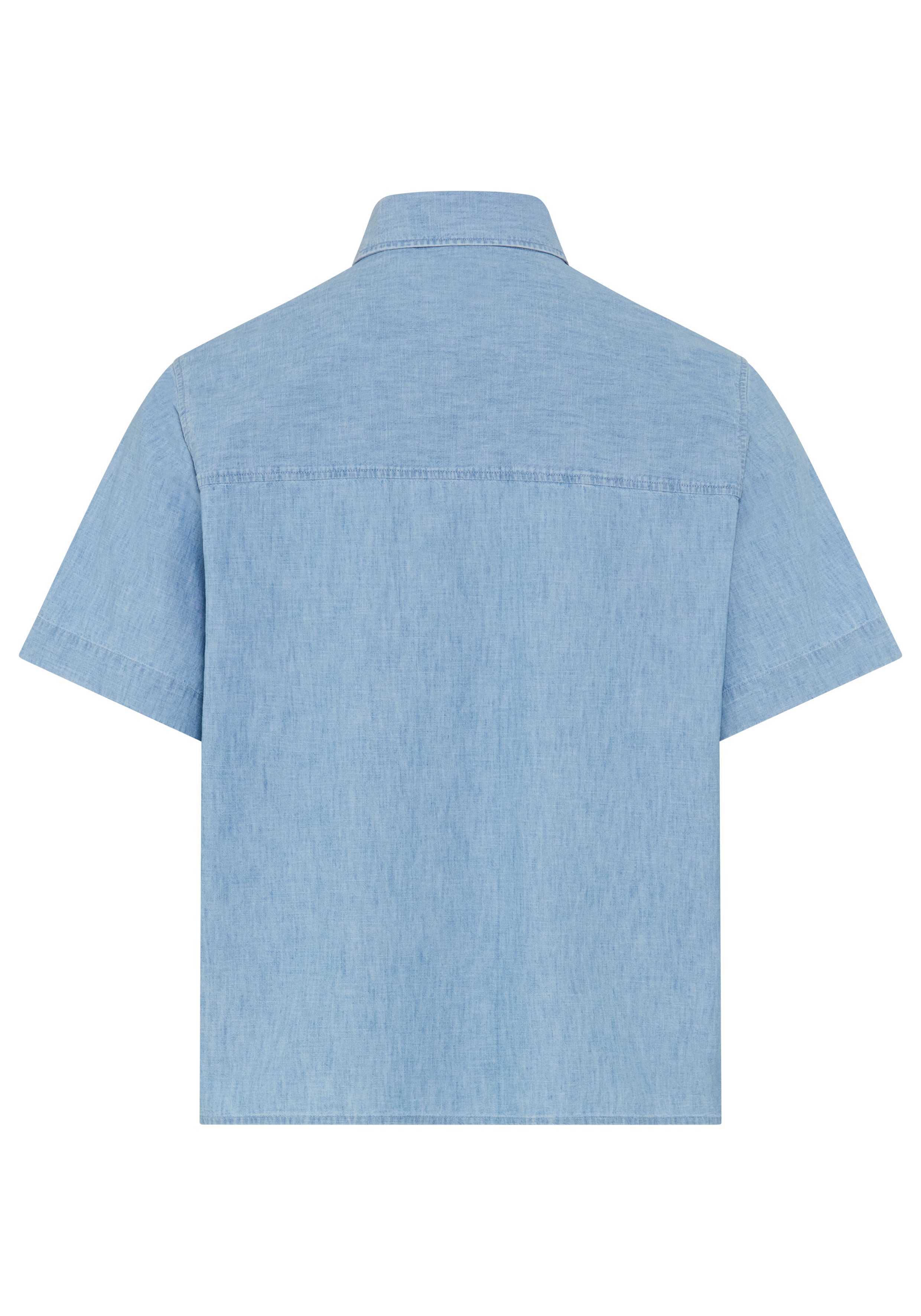 HUGO Kurzarmhemd Ebaffino Oversized Fit, reine Baumwolle