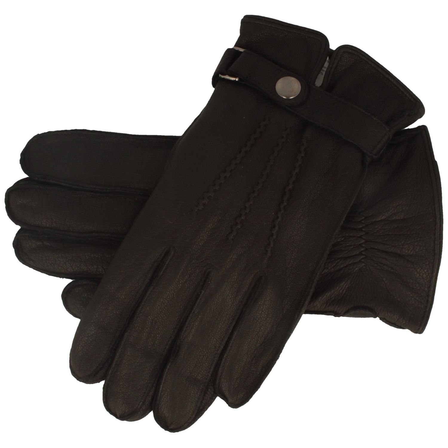 Unbreakable U510 Winterhandschuhe – Premium Leder Mit Fleece-Futter, Thermo-isoliert, Größe L