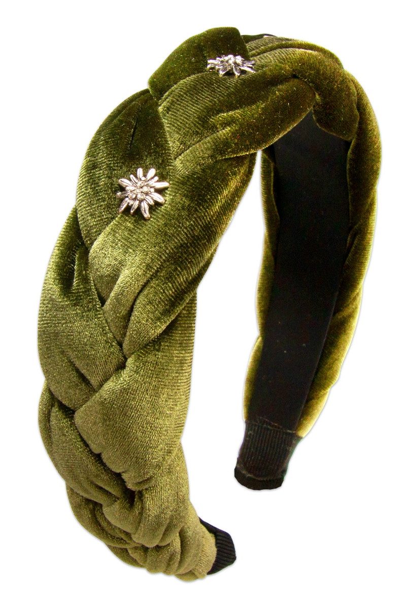 Alpenflüstern Schmuckset Haarreifen - EDELWEISS – Bild 2 von 4