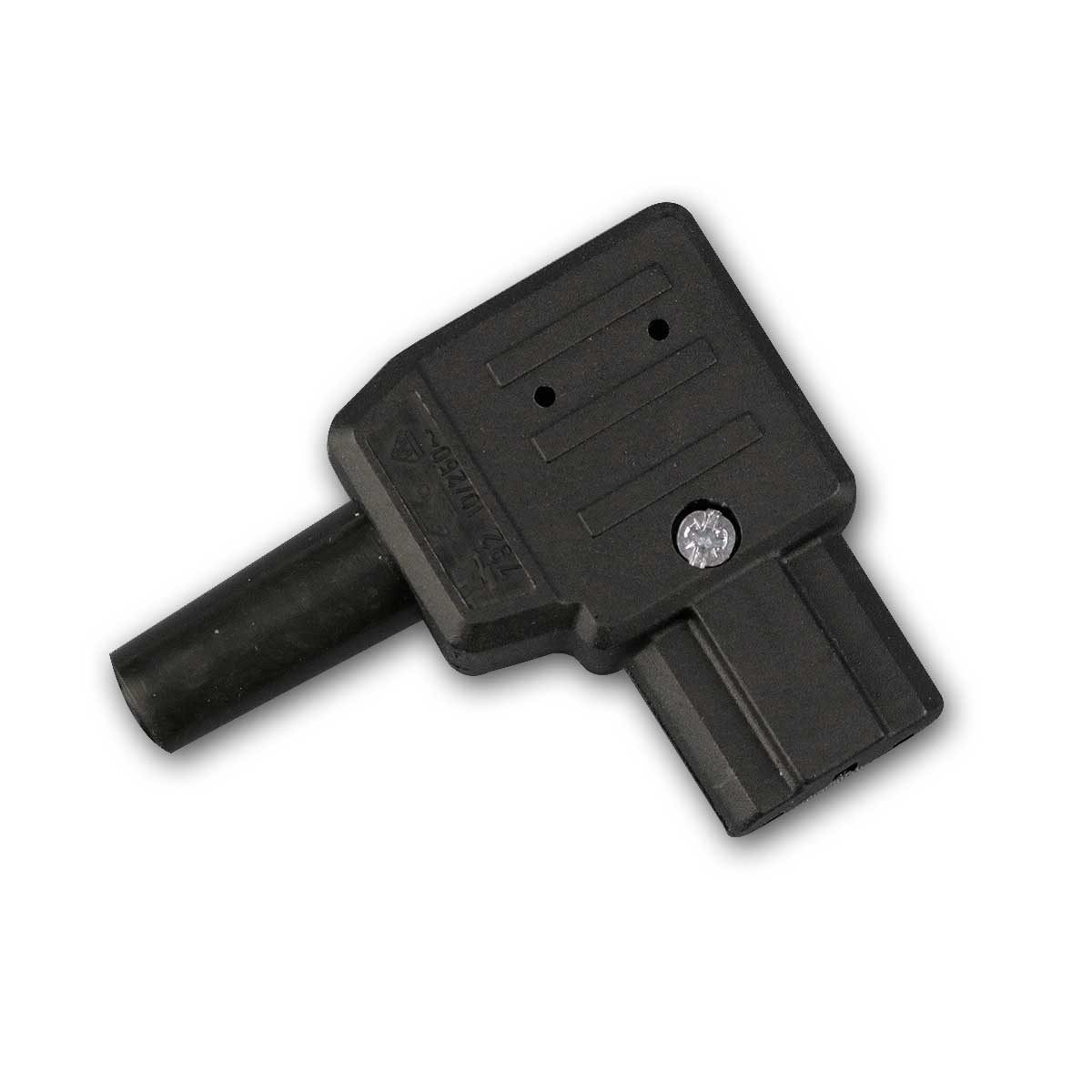 EGB Verbinder Winkelstecker für Heißgeräte 230V/10A schwarz