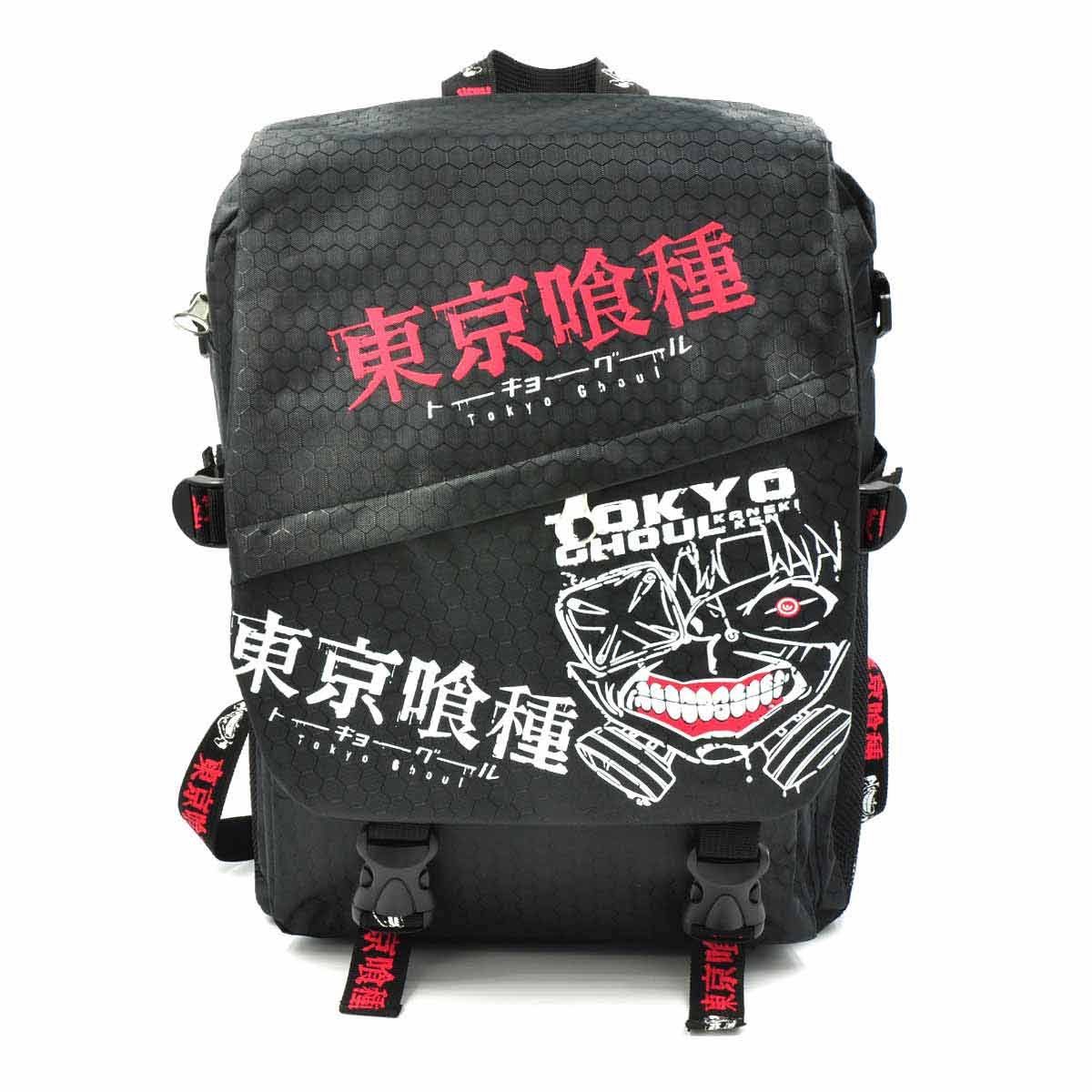 GalaxyCat Daypack Tokyo Ghoul Rucksack mit Umhängetasche Funktion, 2-in-1-Tasche im, Ken Kaneki Rucksack mit Umhängetasche Funktion