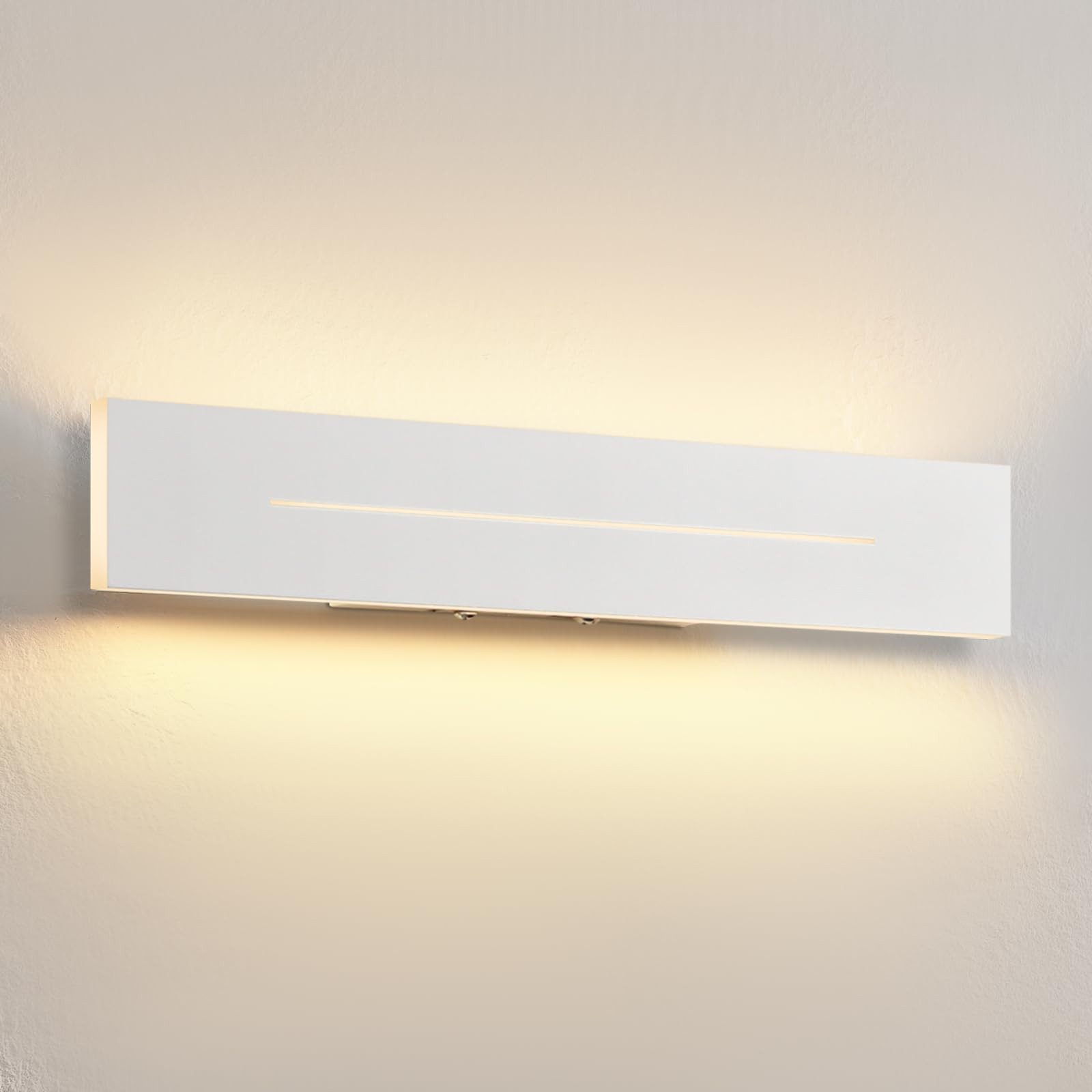 Nettlife LED Wandleuchte LED Wandleuchte 30cm Weiß warmweiß schlanke, LED f günstig online kaufen
