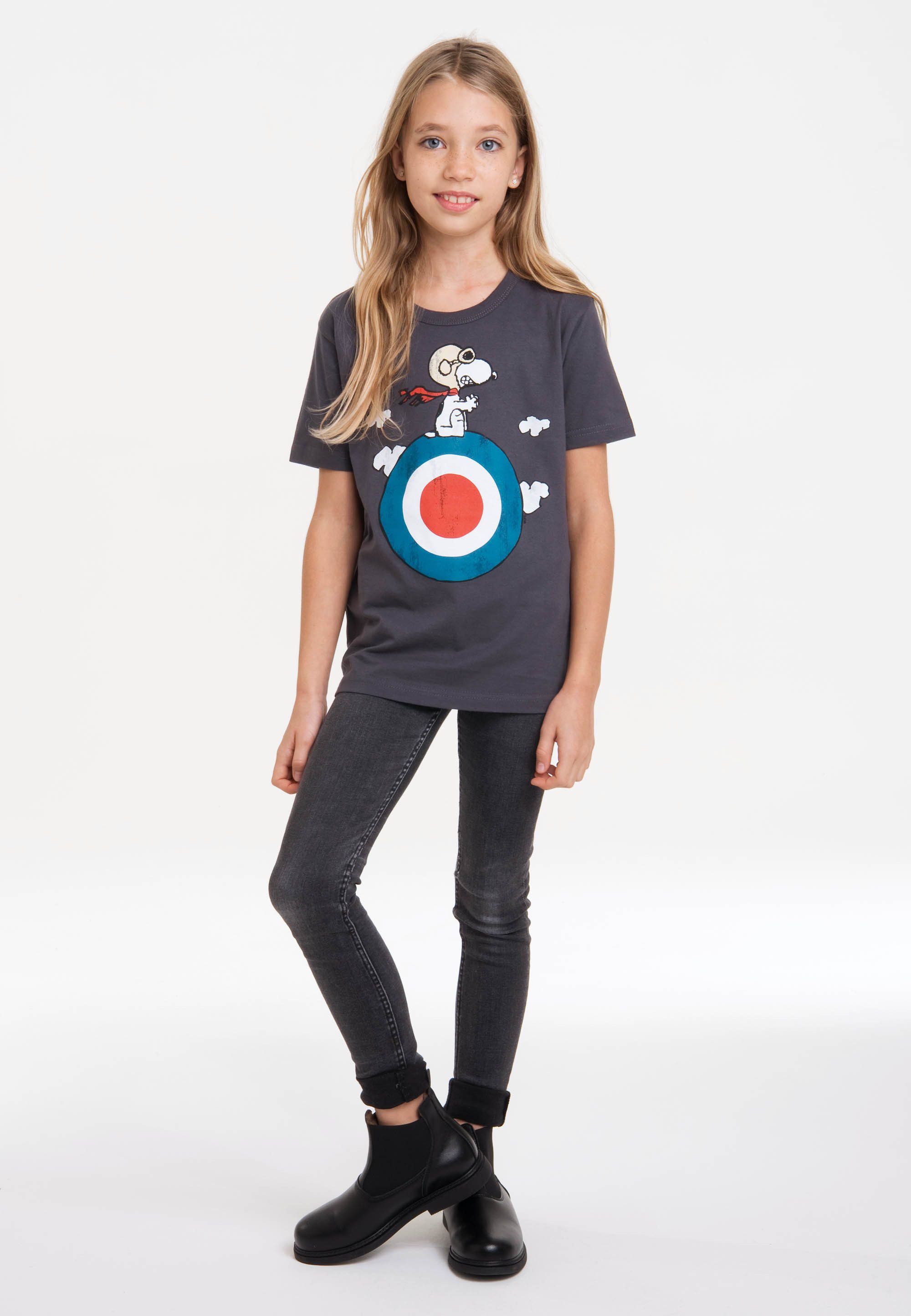 LOGOSHIRT T-Shirt Peanuts - Snoopy mit lizenziertem Print