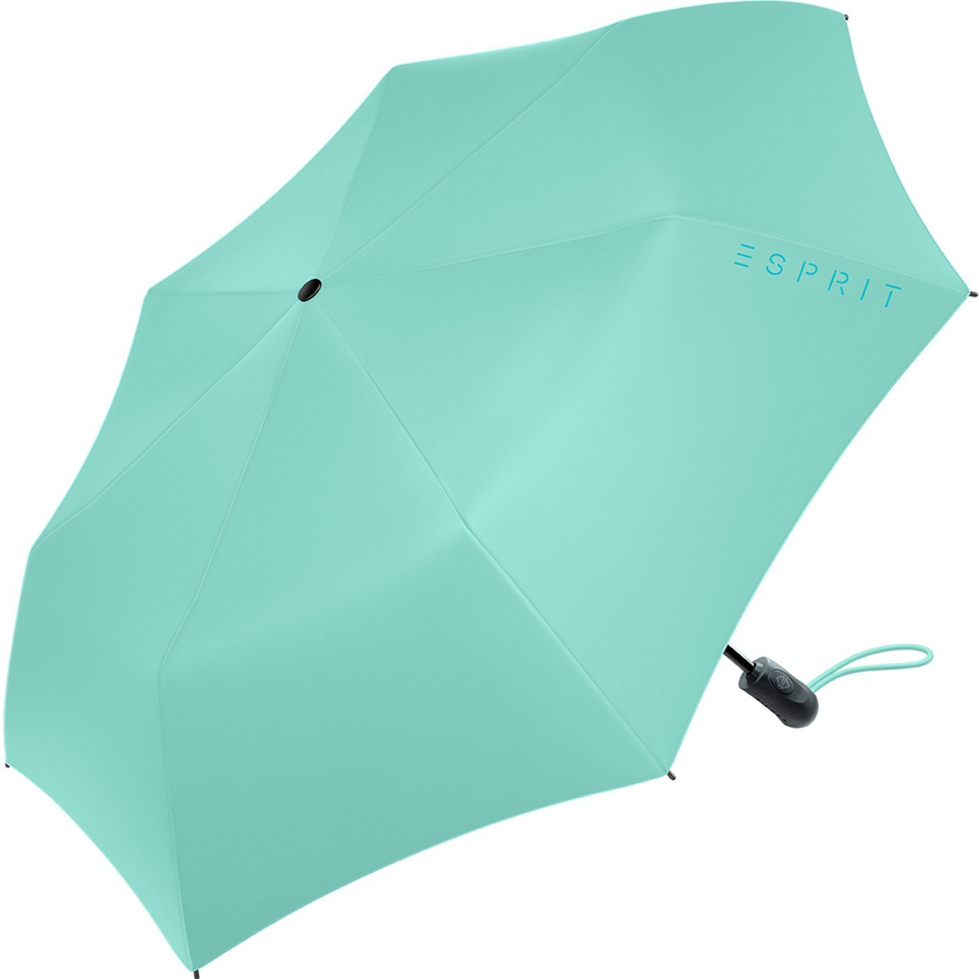 Taschenregenschirm FJ Trendfarben den neuen stabil Damen 2023, in und Automatik mint Easymatic Auf-Zu Light praktisch, Esprit