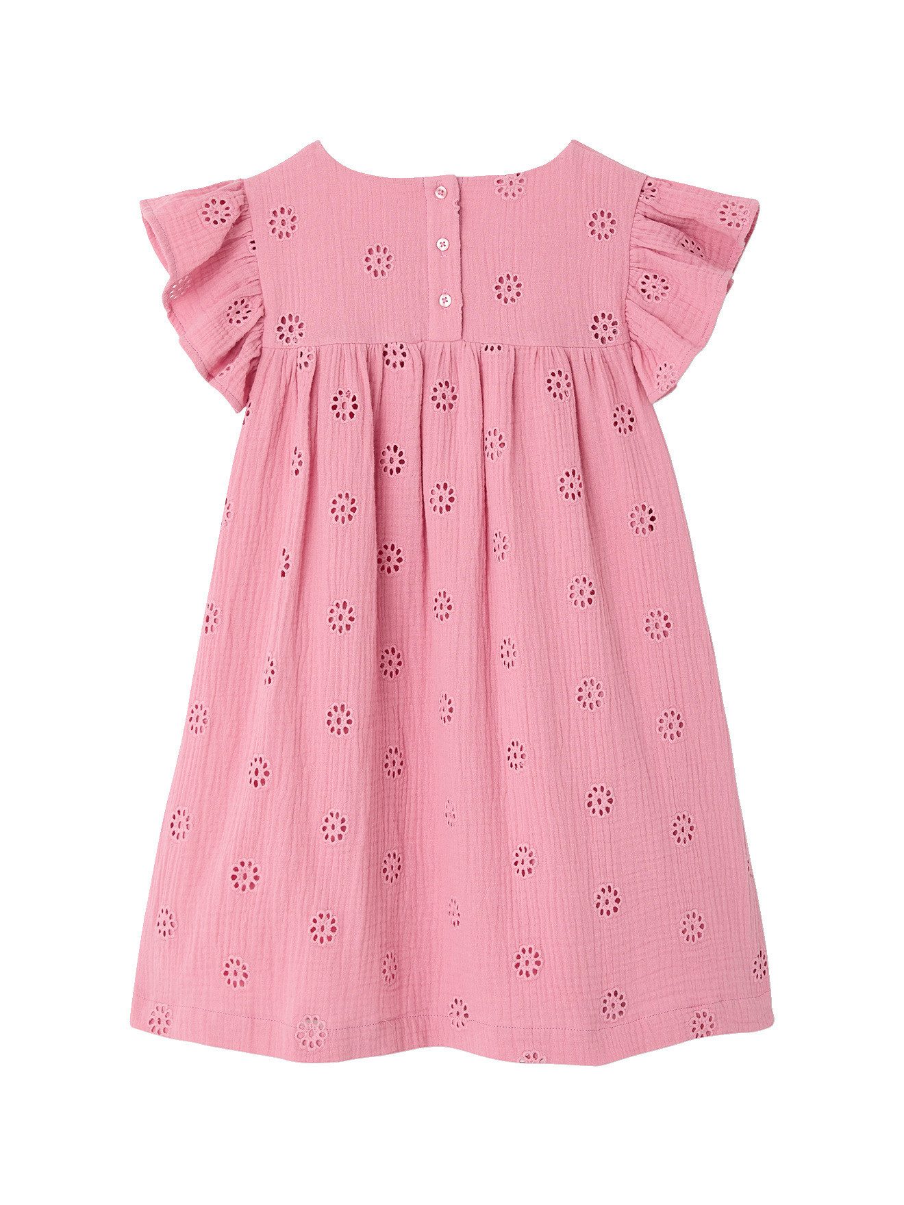 vertbaudet Minikleid Mädchen Musselinkleid